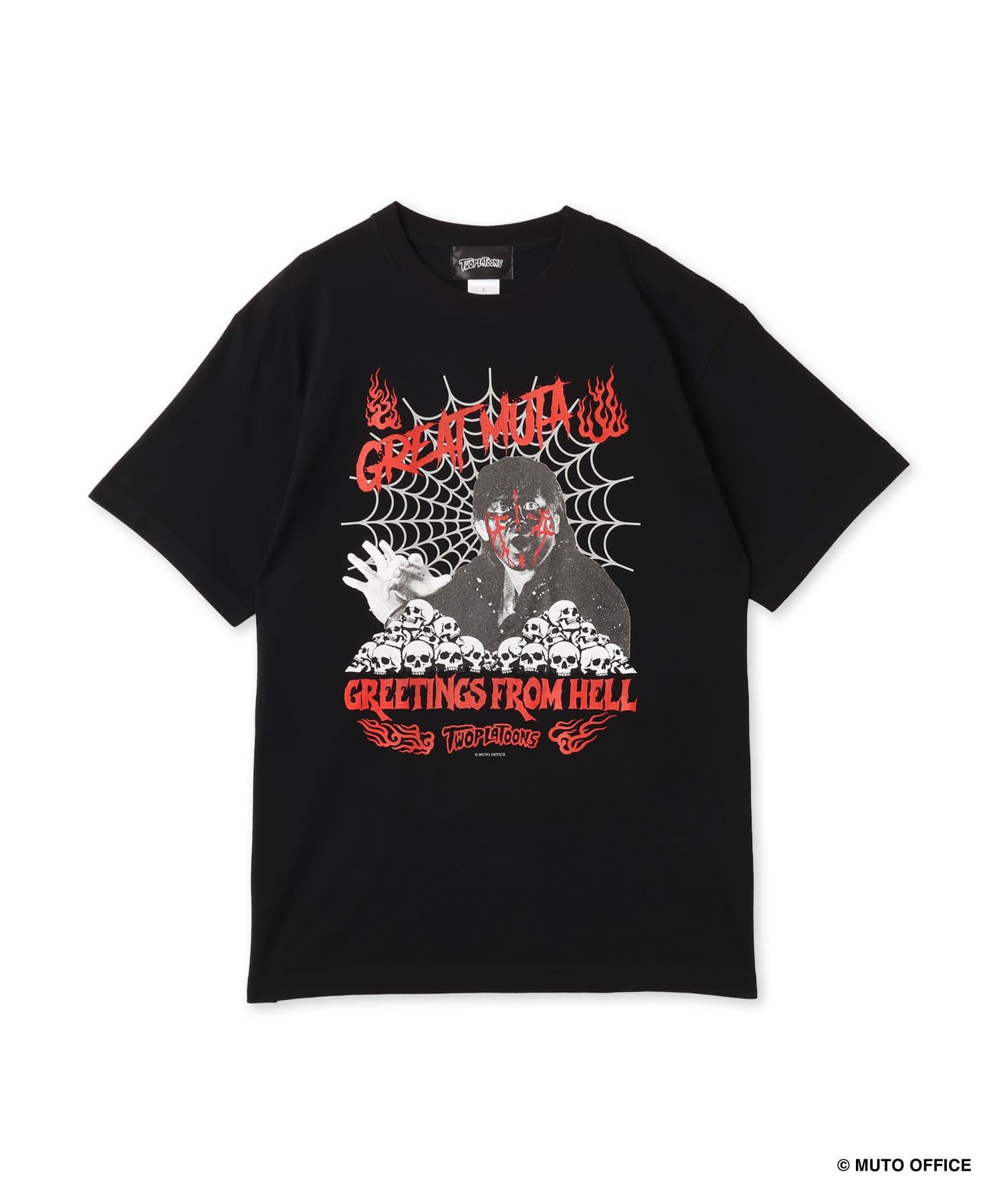 GREAT MUTA x TWOPLATOONS FROM HELL T-Shirt BLACKのメイン画像