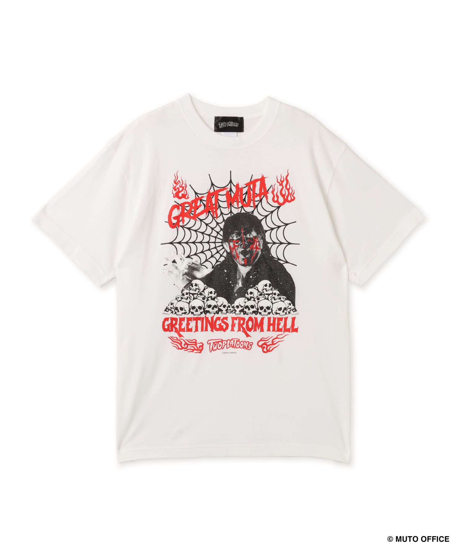 GREAT MUTA x TWOPLATOONS FROM HELL T-Shirt WHITEのメイン画像