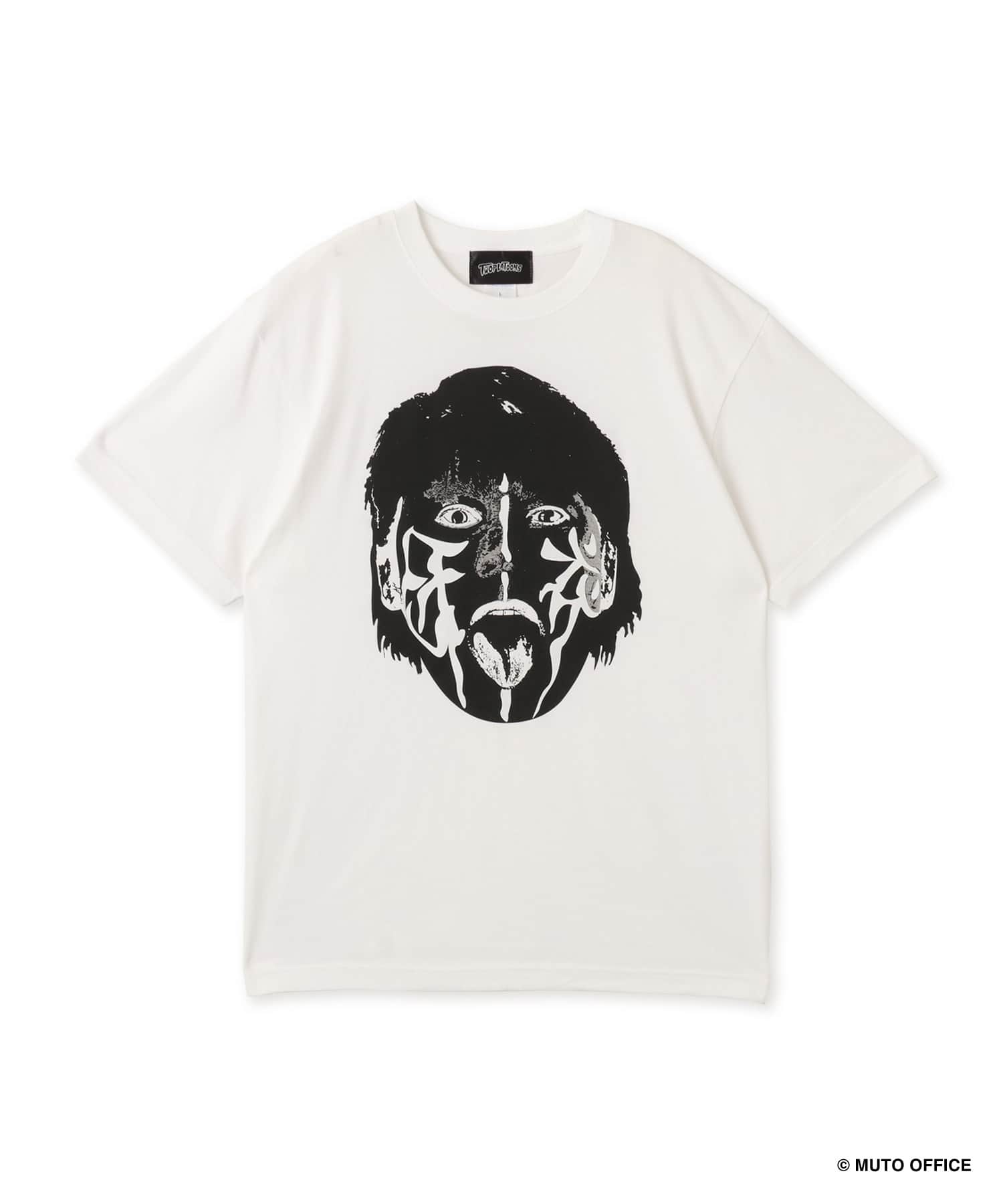 GREAT MUTA x TWOPLATOONS FACE T-Shirt BLACK X WHITEのメイン画像