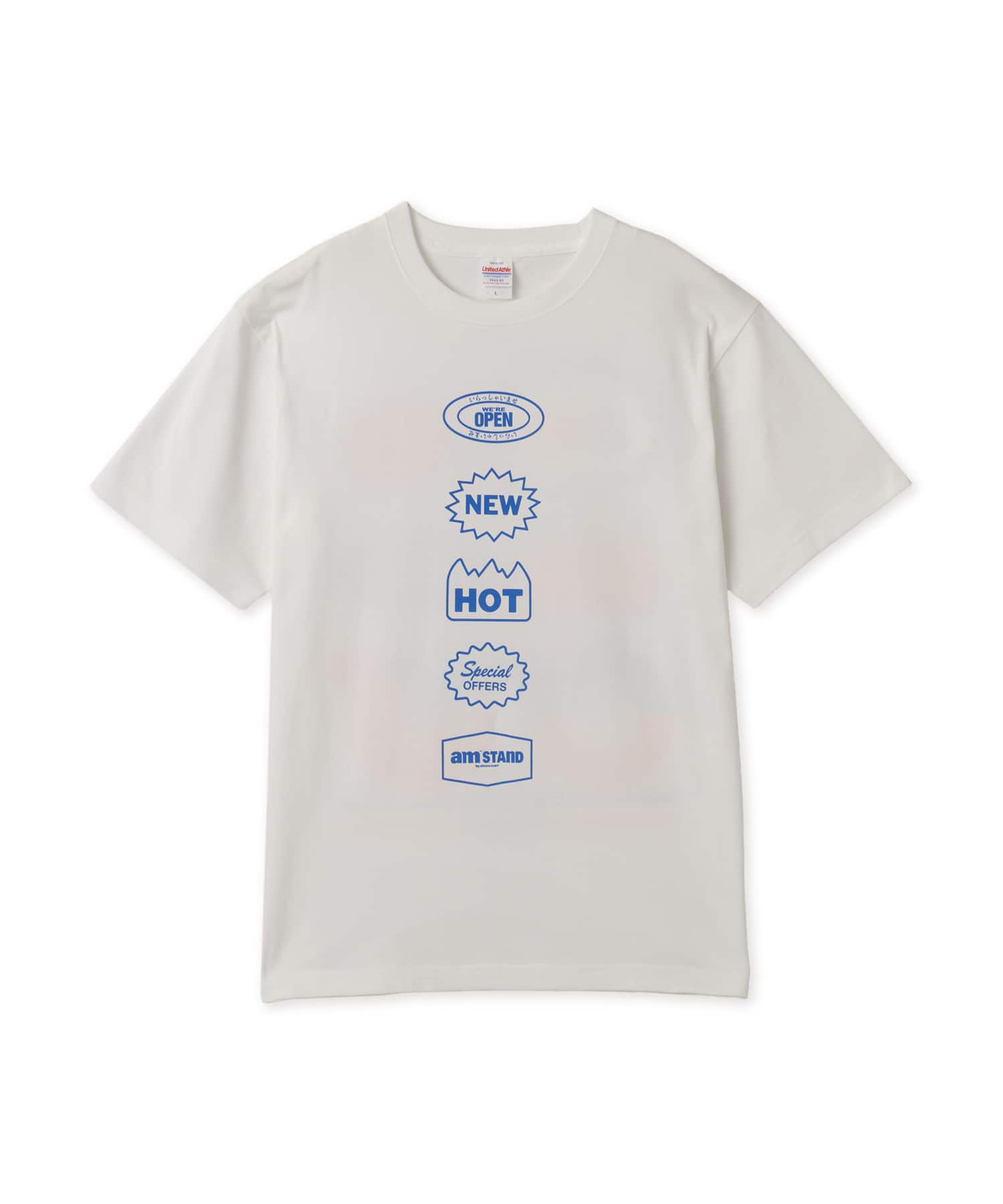 atmos am T-shirt #2 WHITEのメイン画像