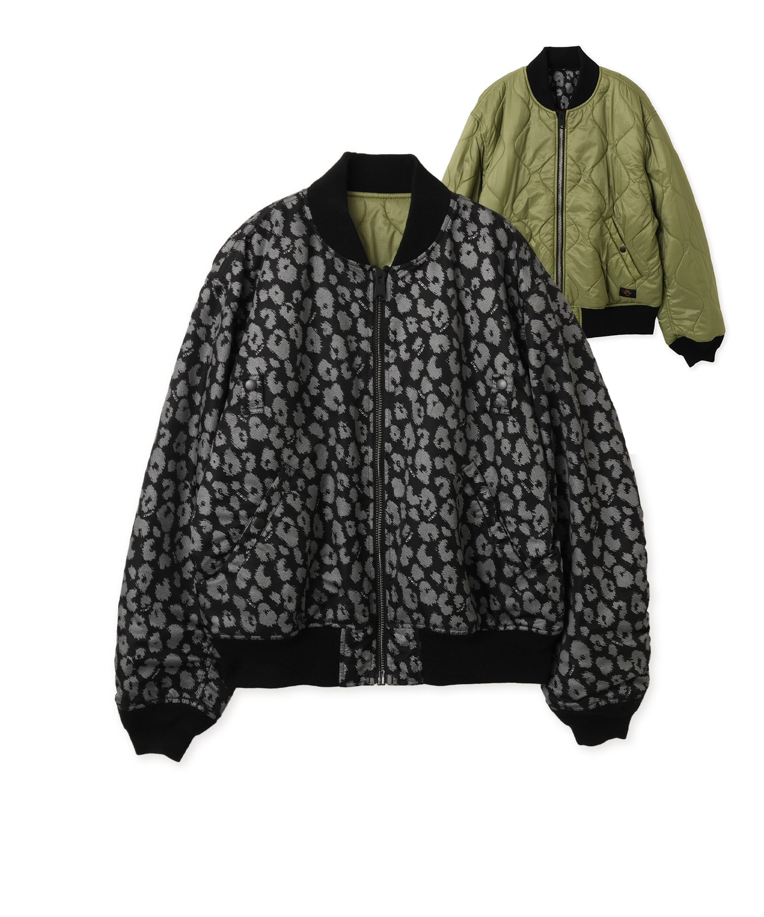 atmos Reversible Flight Jacket BLACKのメイン画像