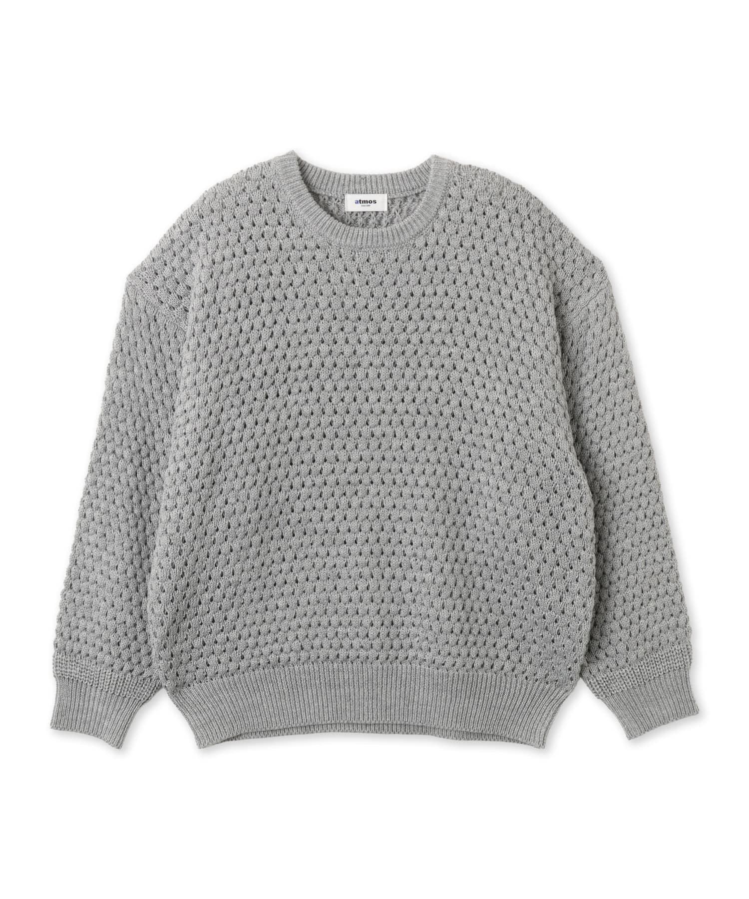 atmos Popcorn Knit Sweater GRAYのメイン画像