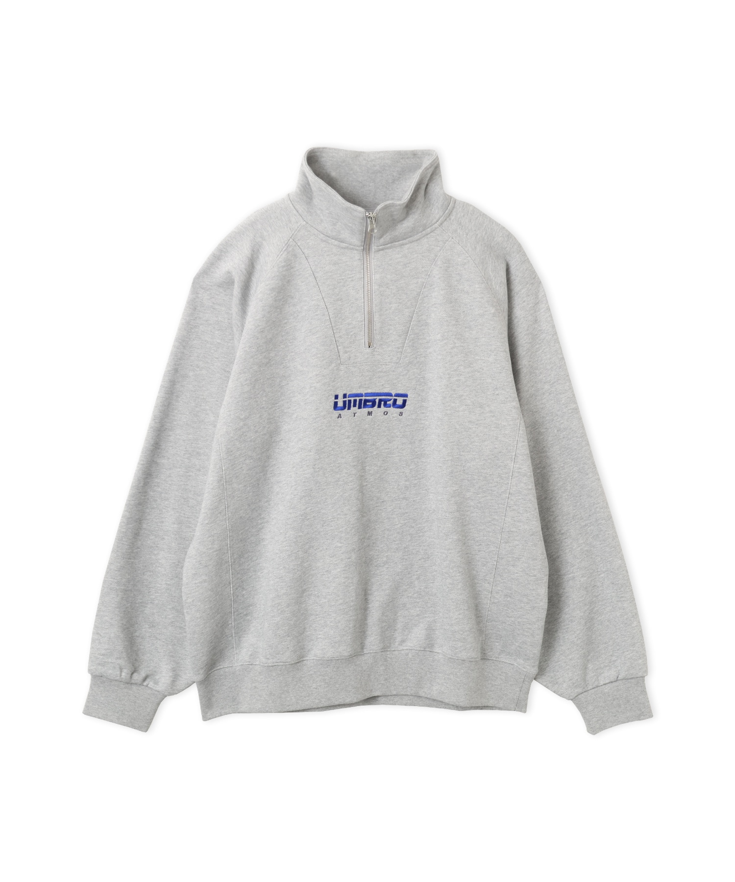 atmos UMBROxatmos Half Zip-Up Sweatshirt GRAYのメイン画像