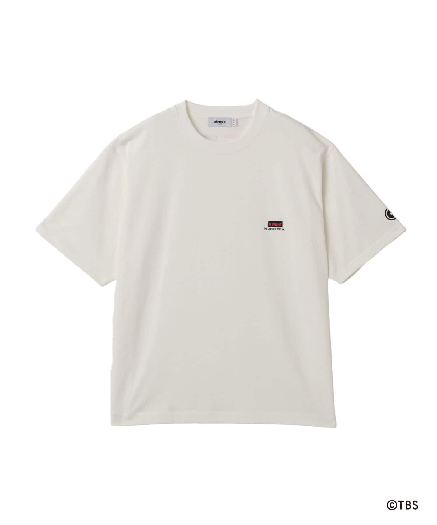 VIVANT x atmos Patch Logo T-shirt WHITEのメイン画像