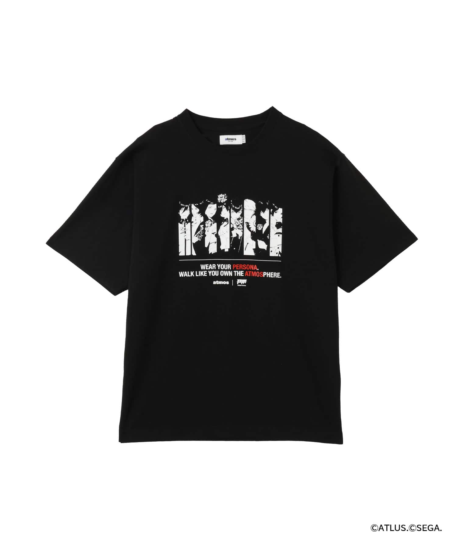 atmos x PERSONA Memoria T-shirt BLACKのメイン画像