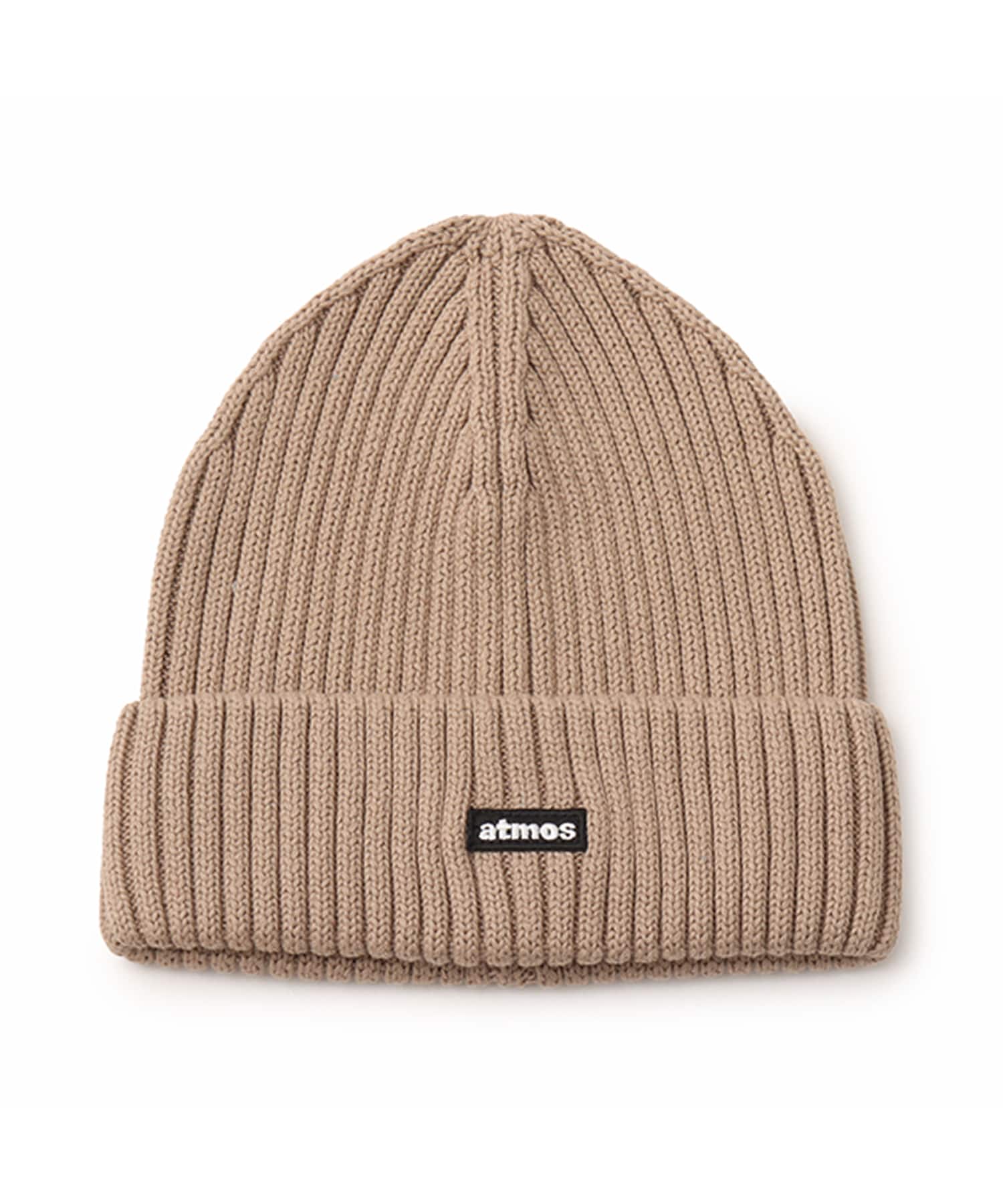 atmos Cotton Knit Cap BEIGEのメイン画像