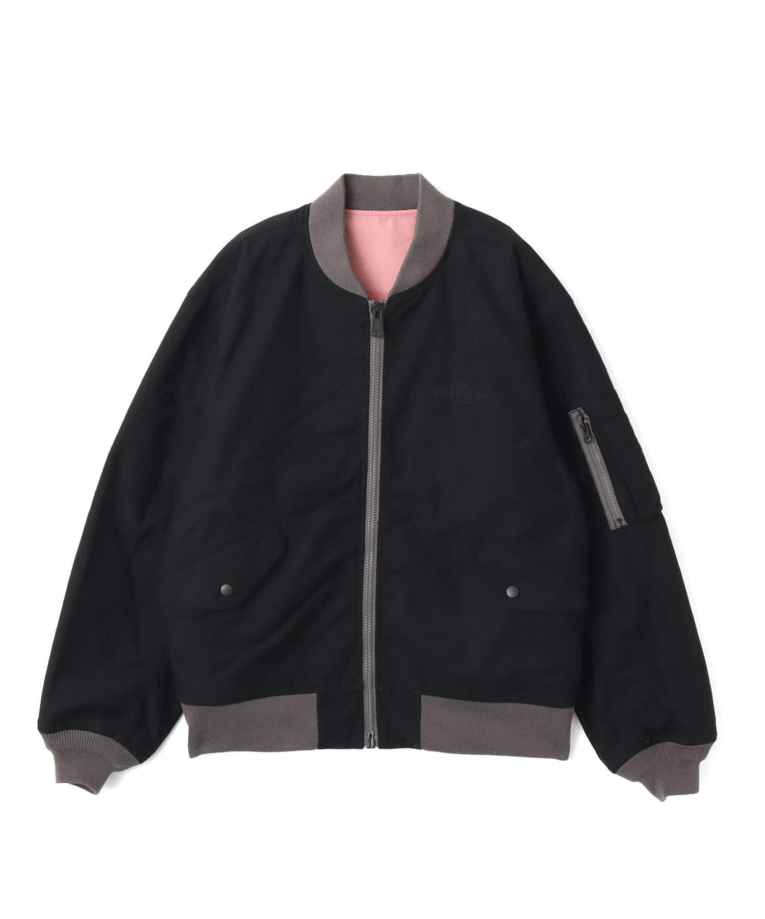 atmos Reversible Flight Jacket BLACKのメイン画像
