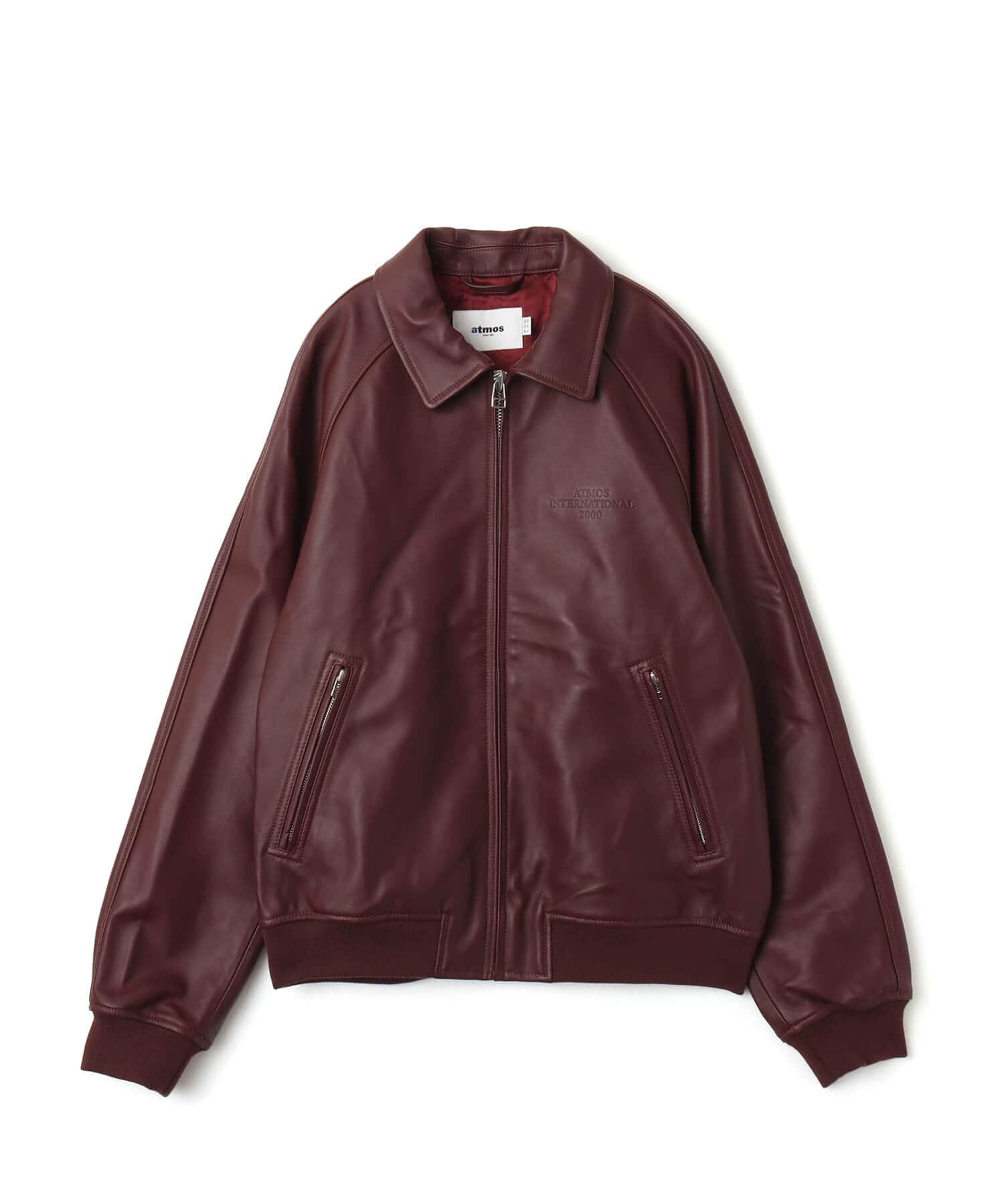 atmos Sheep Leather Jacket BURGUNDYのメイン画像