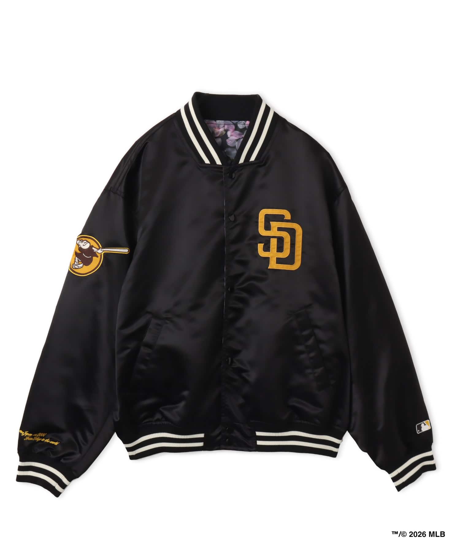 atmos x MLB Reversible Jacket 【SAKURA】 BLACKのメイン画像