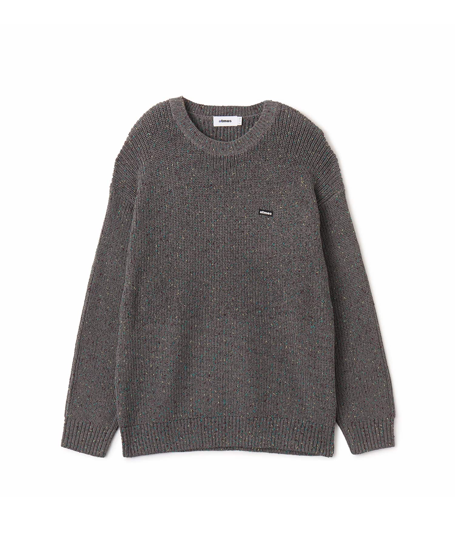 atmos Mixed Napped Yarn Crew Sweater GRAYのメイン画像