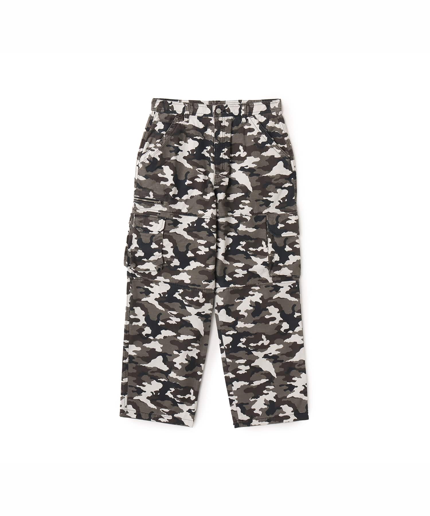 atmos Back Satin Cargo Pants BLACK CAMOUFLAGEのメイン画像