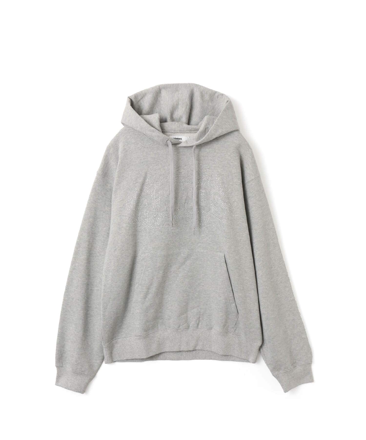 atmos Sequins Logo Hooded Sweatshirt GRAYのメイン画像