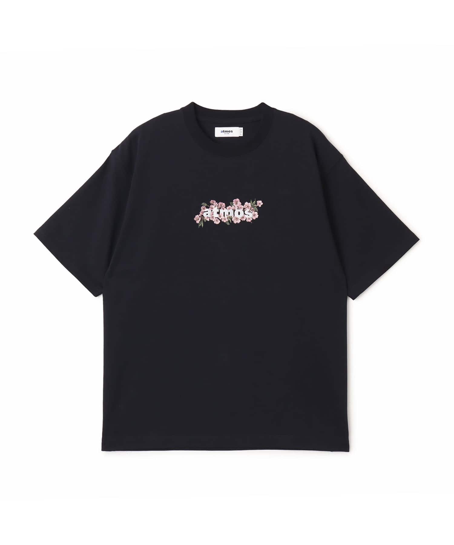 atmos Sakura Motif T-shirt NAVYのメイン画像