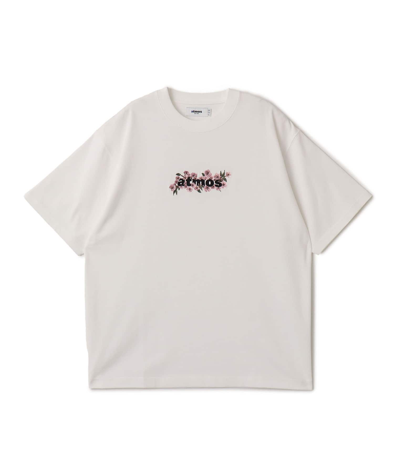 atmos Sakura Motif T-shirt WHITEのメイン画像