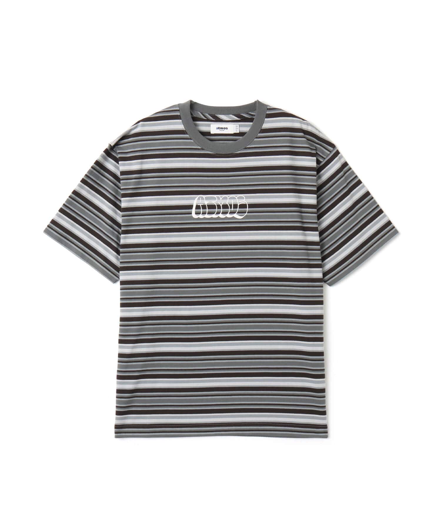 atmos Retro Colorway Border SS T-shirt BLACKのメイン画像