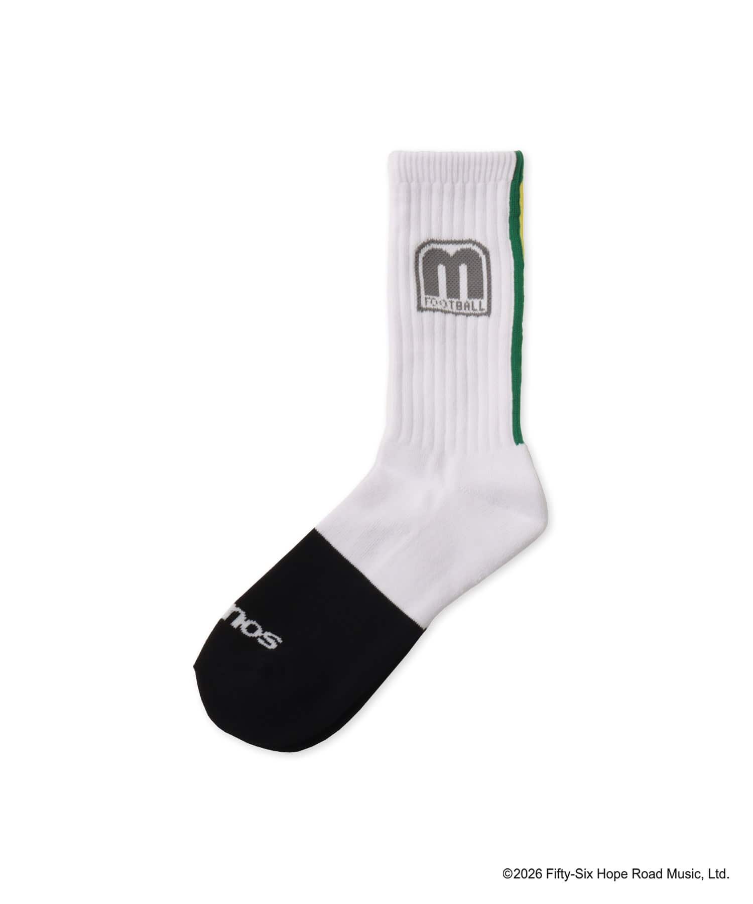 atmos x BOB MARLEY Stripe Socks BLACKのメイン画像