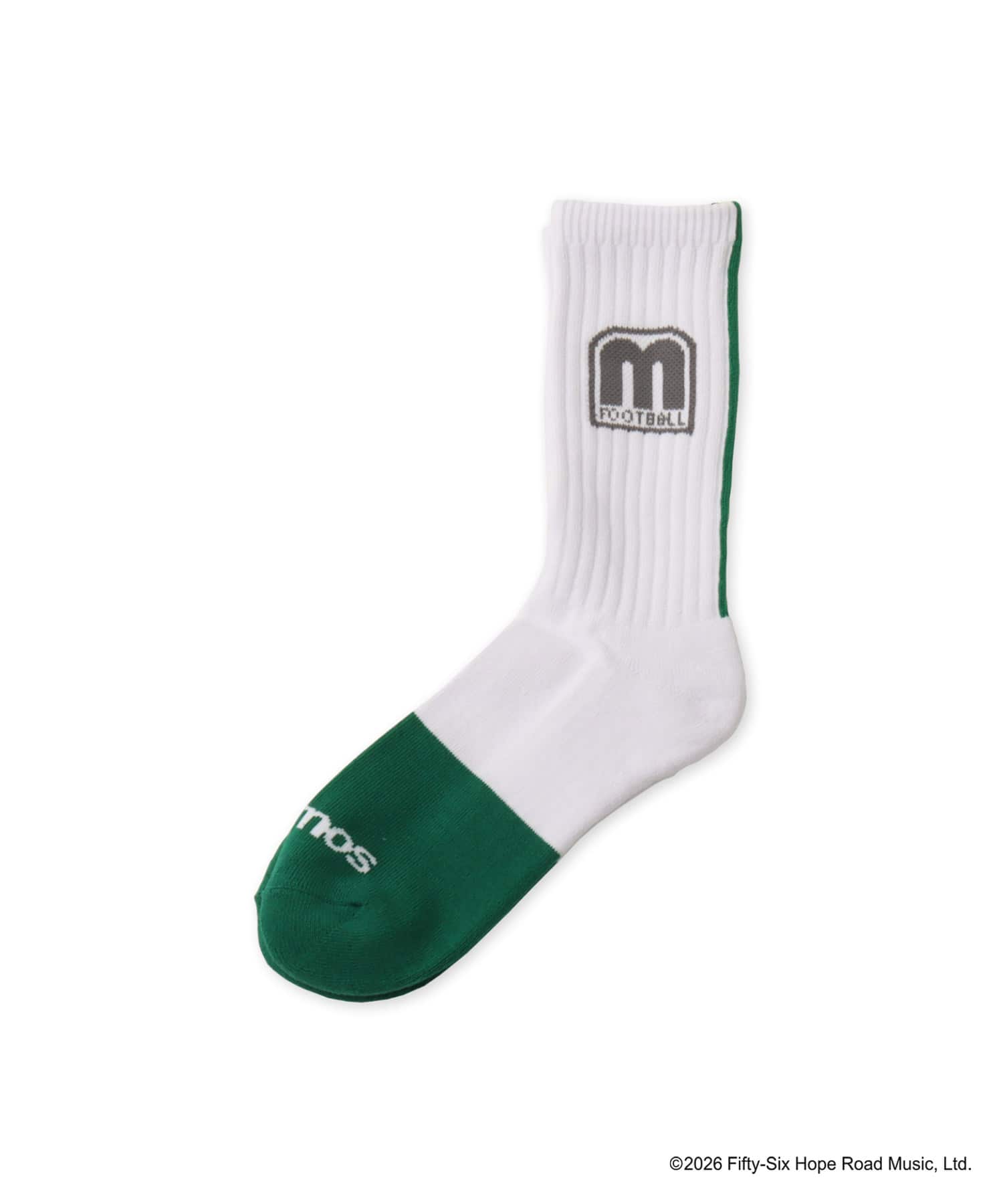 atmos x BOB MARLEY Stripe Socks GREENのメイン画像