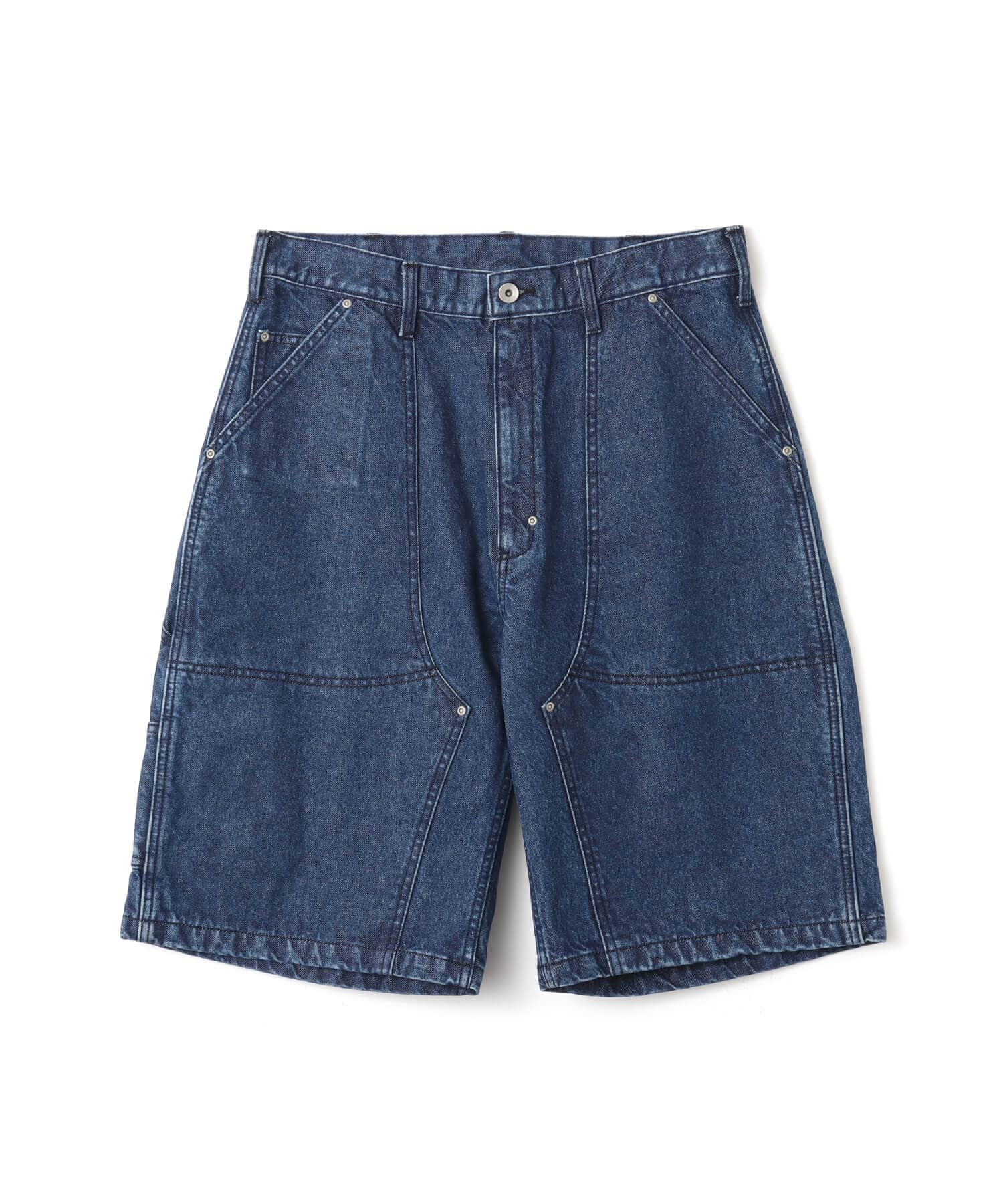 atmos Double-Knee Denim Shorts BLUEのメイン画像