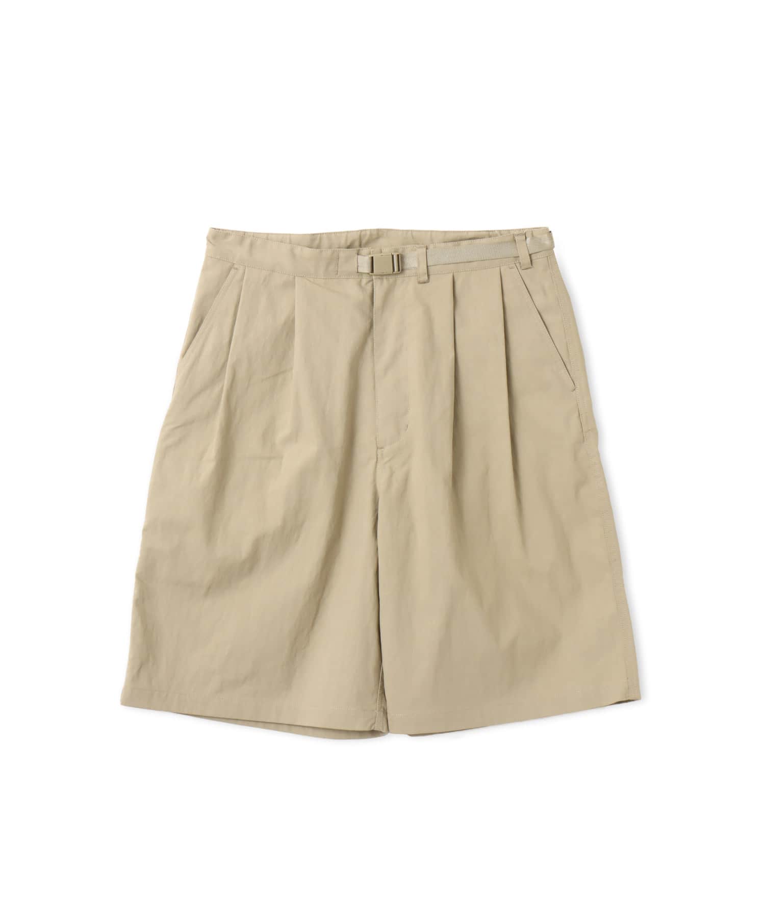 atmos 2-Tuck Baggy Shorts BEIGEのメイン画像