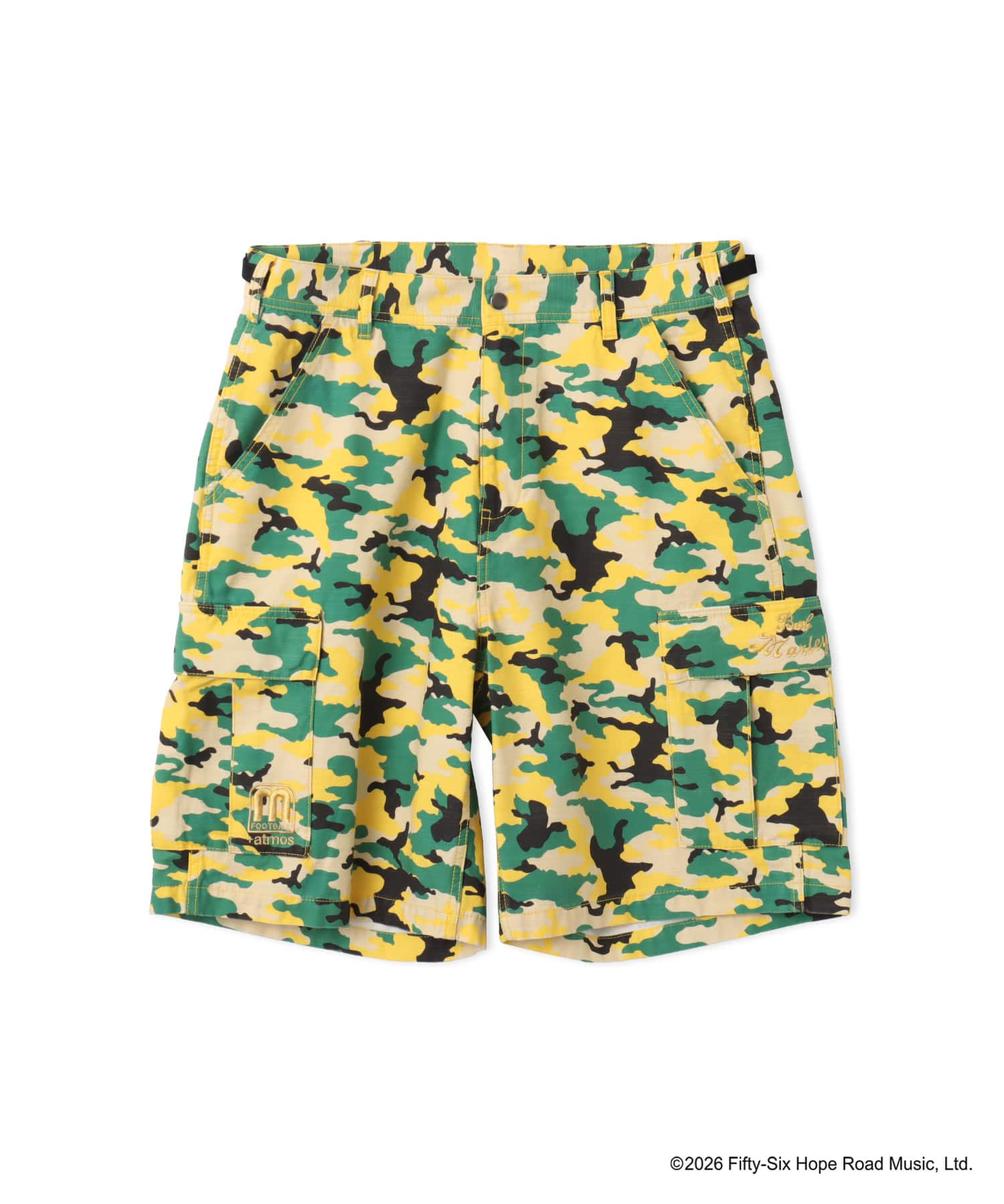 atmos x BOB MARLEY Camo Short Pants JAMAICAN COLORのメイン画像