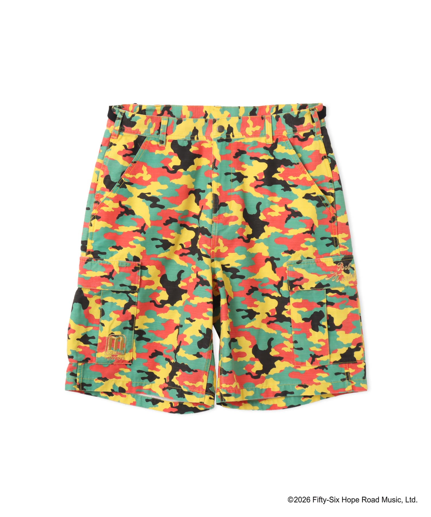 atmos x BOB MARLEY Camo Short Pants RASTA COLORのメイン画像