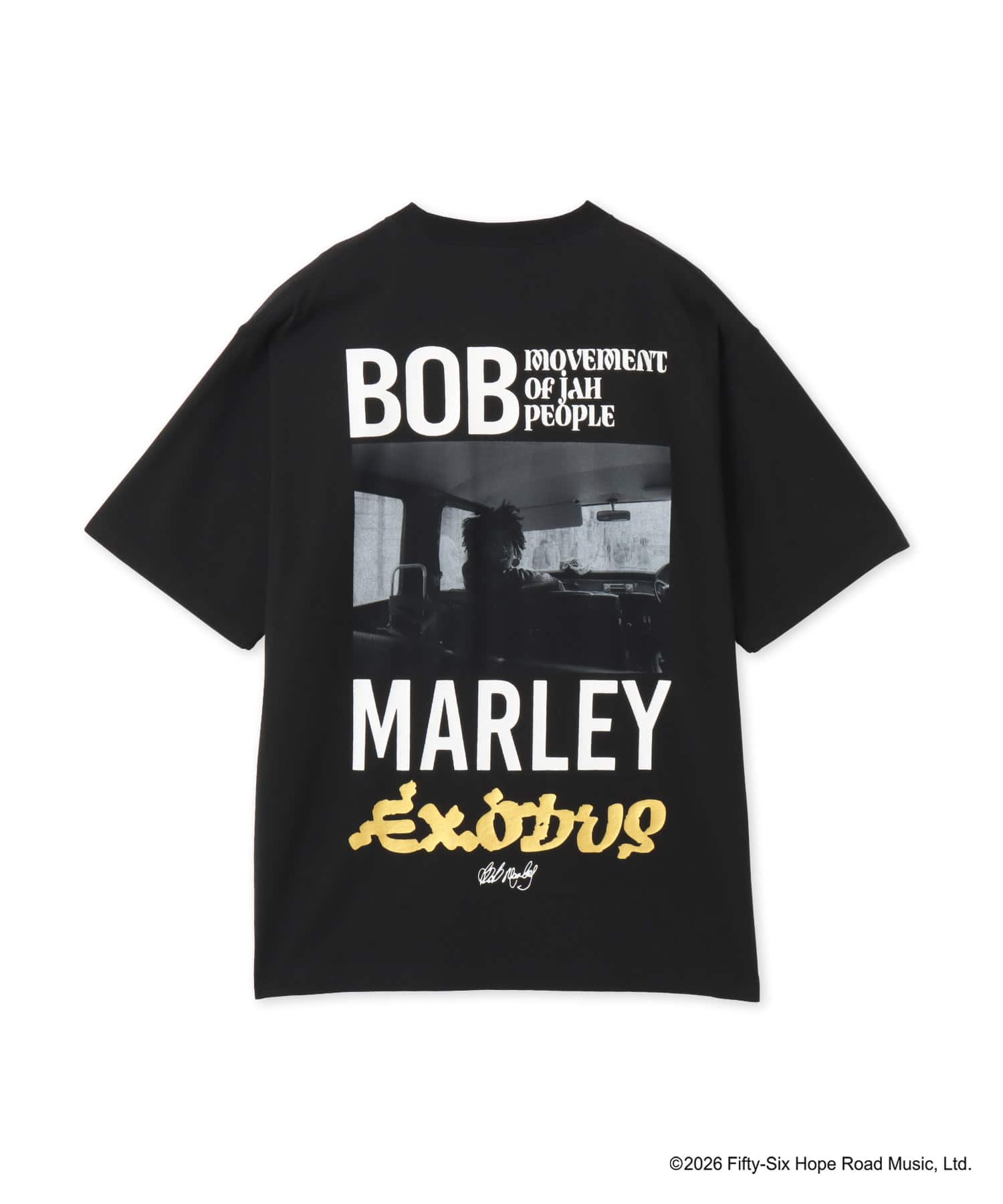 atmos x BOB MARLEY Exodus T-shirt BLACKのメイン画像