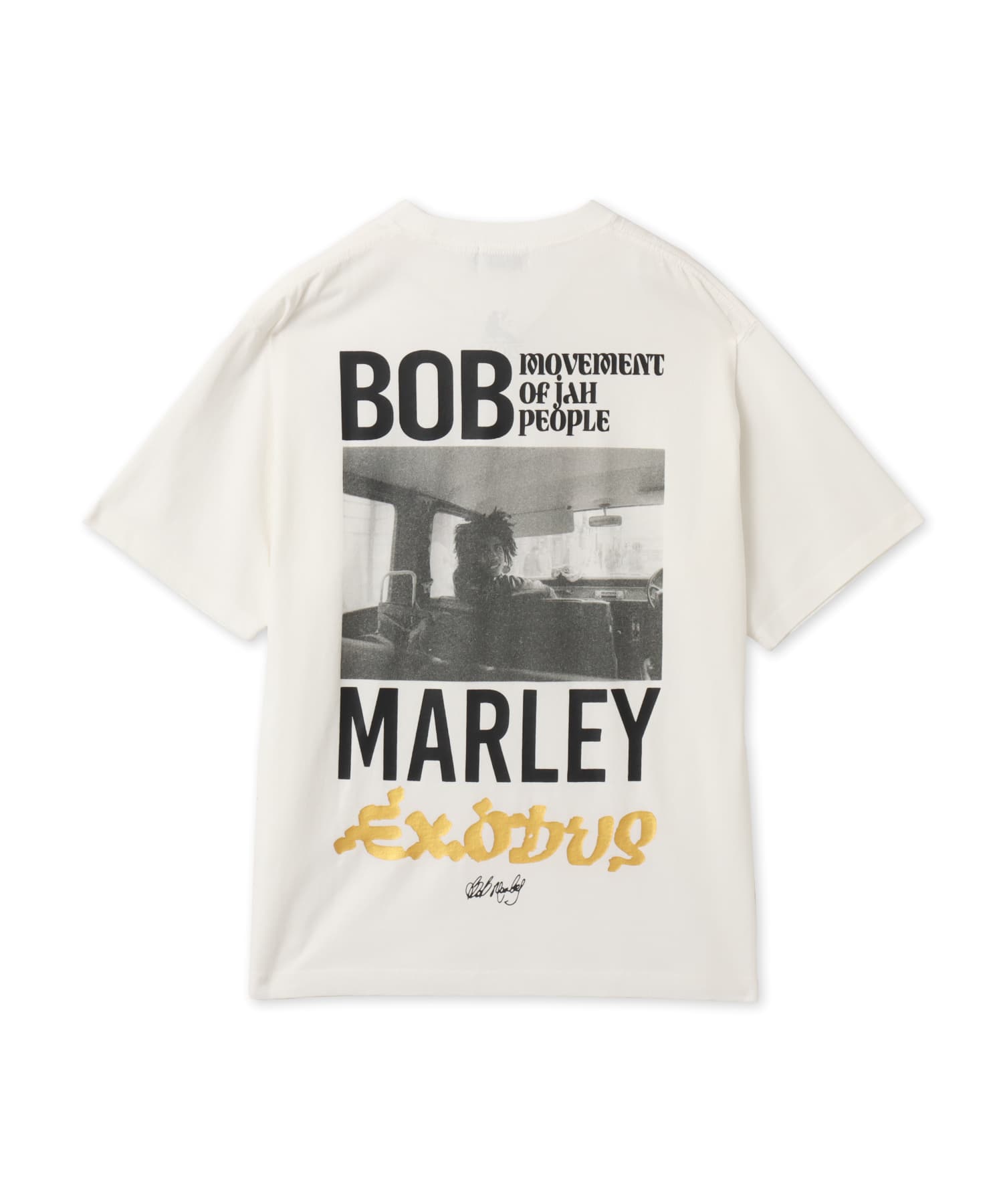atmos x BOB MARLEY Exodus T-shirt WHITEのメイン画像