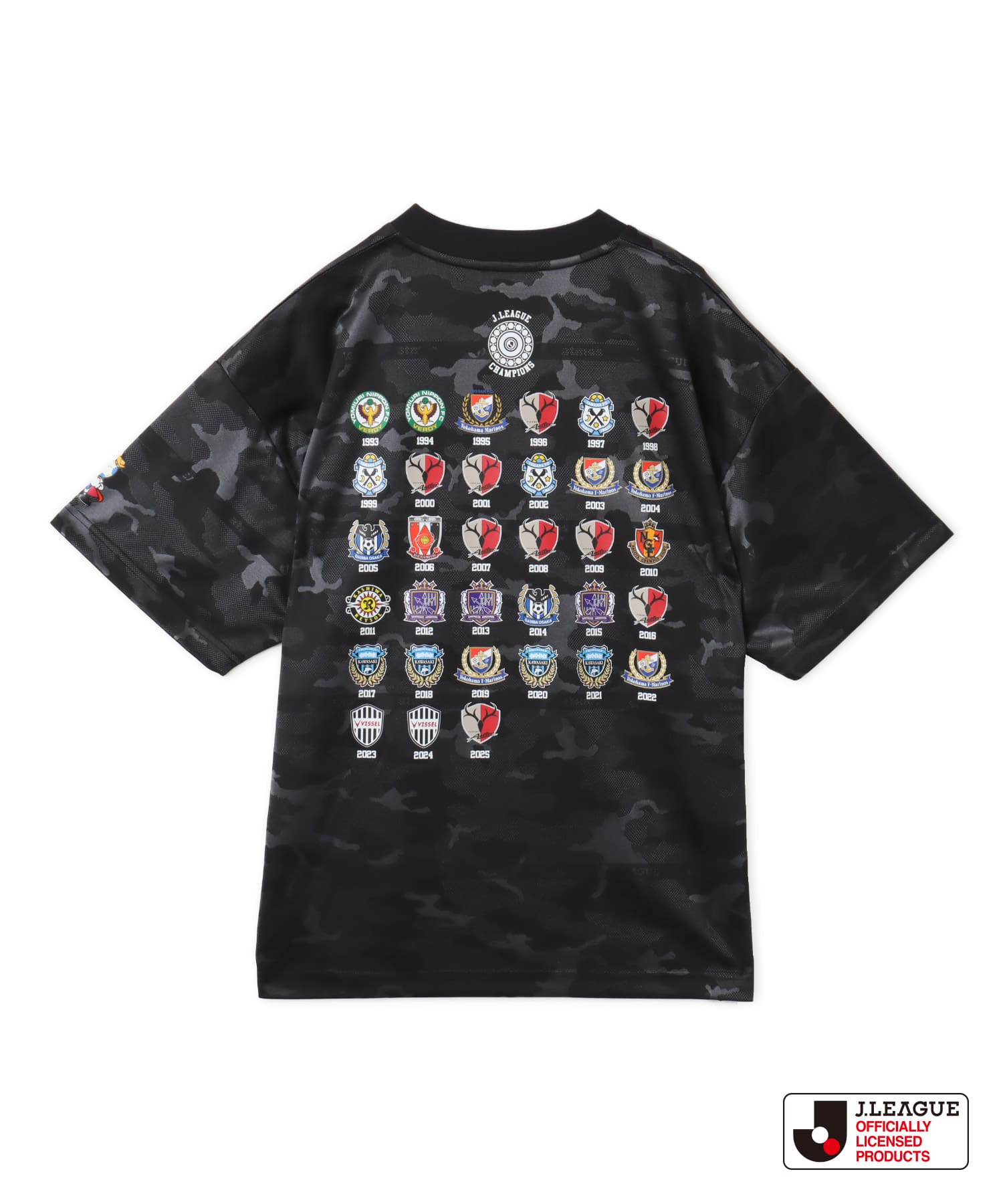 atmos x J.LEAGUE CHAMPIONS T-shirt BLACKのメイン画像
