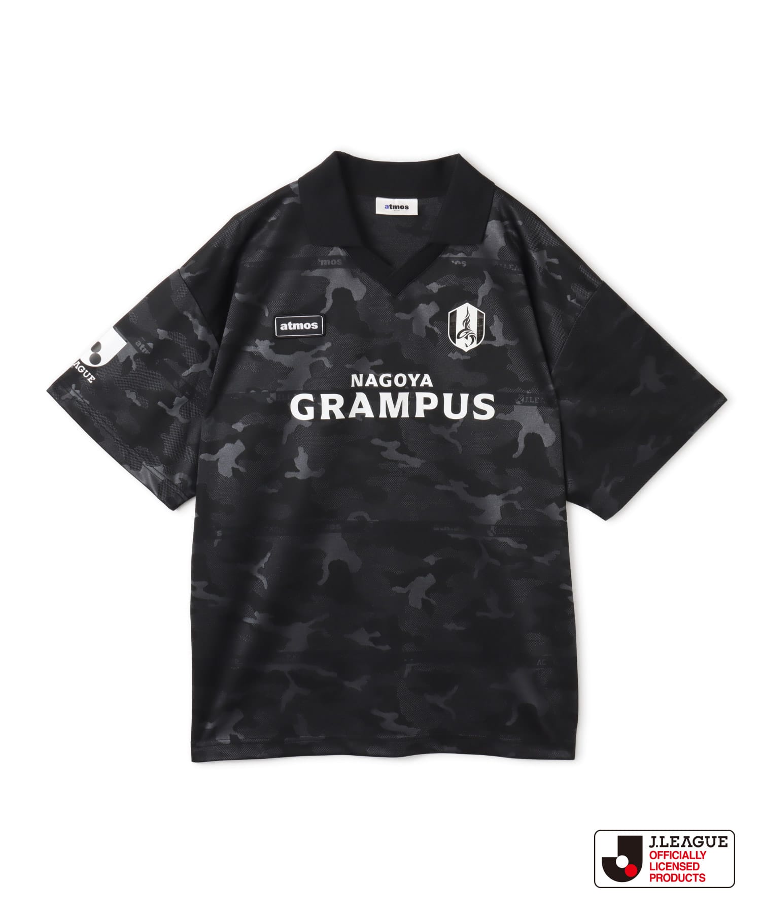 atmos x J.LEAGUE 名古屋グランパス T-shirt BLACKのメイン画像