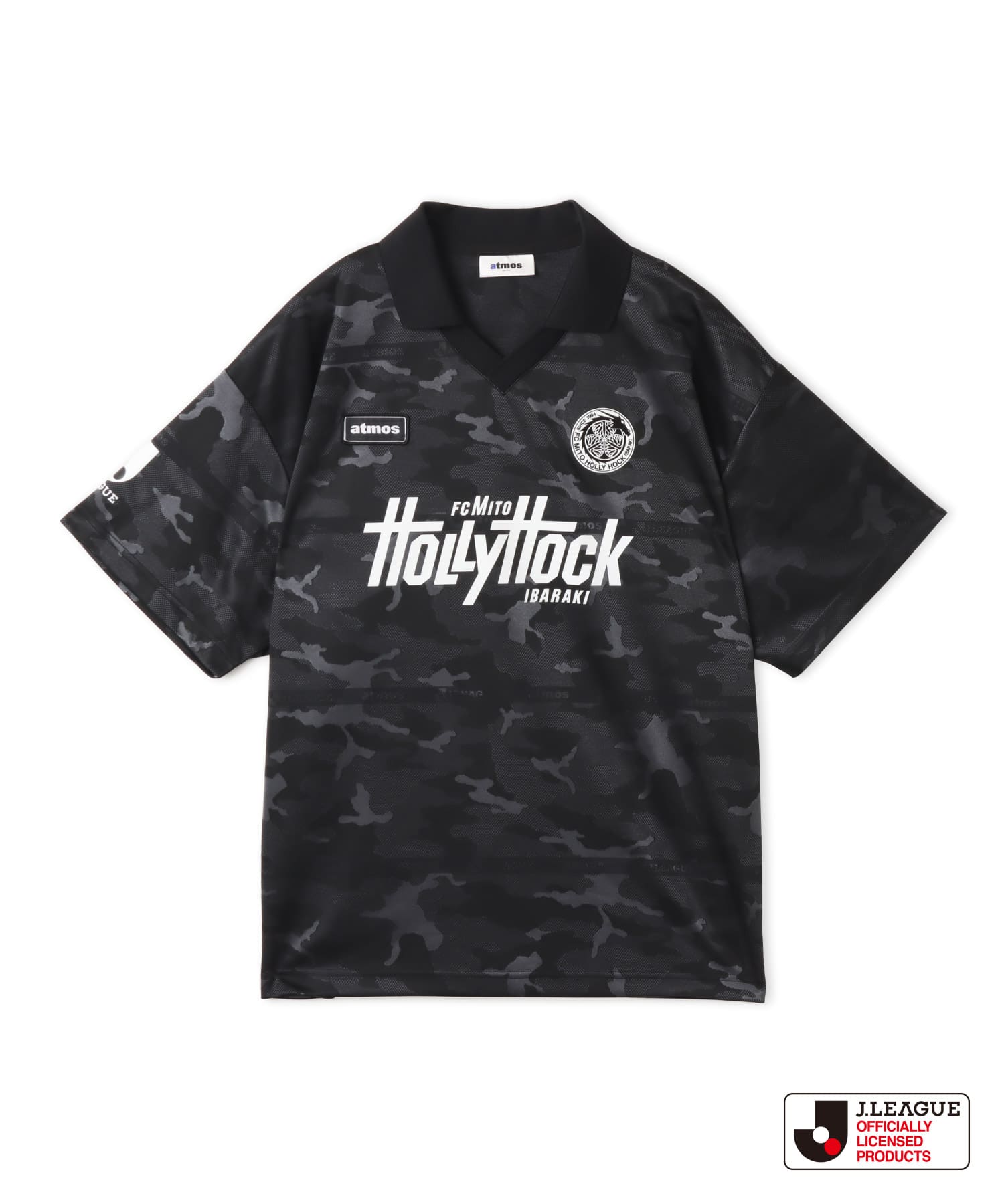 atmos x J.LEAGUE 水戸ホーリーホック T-shirt BLACKのメイン画像