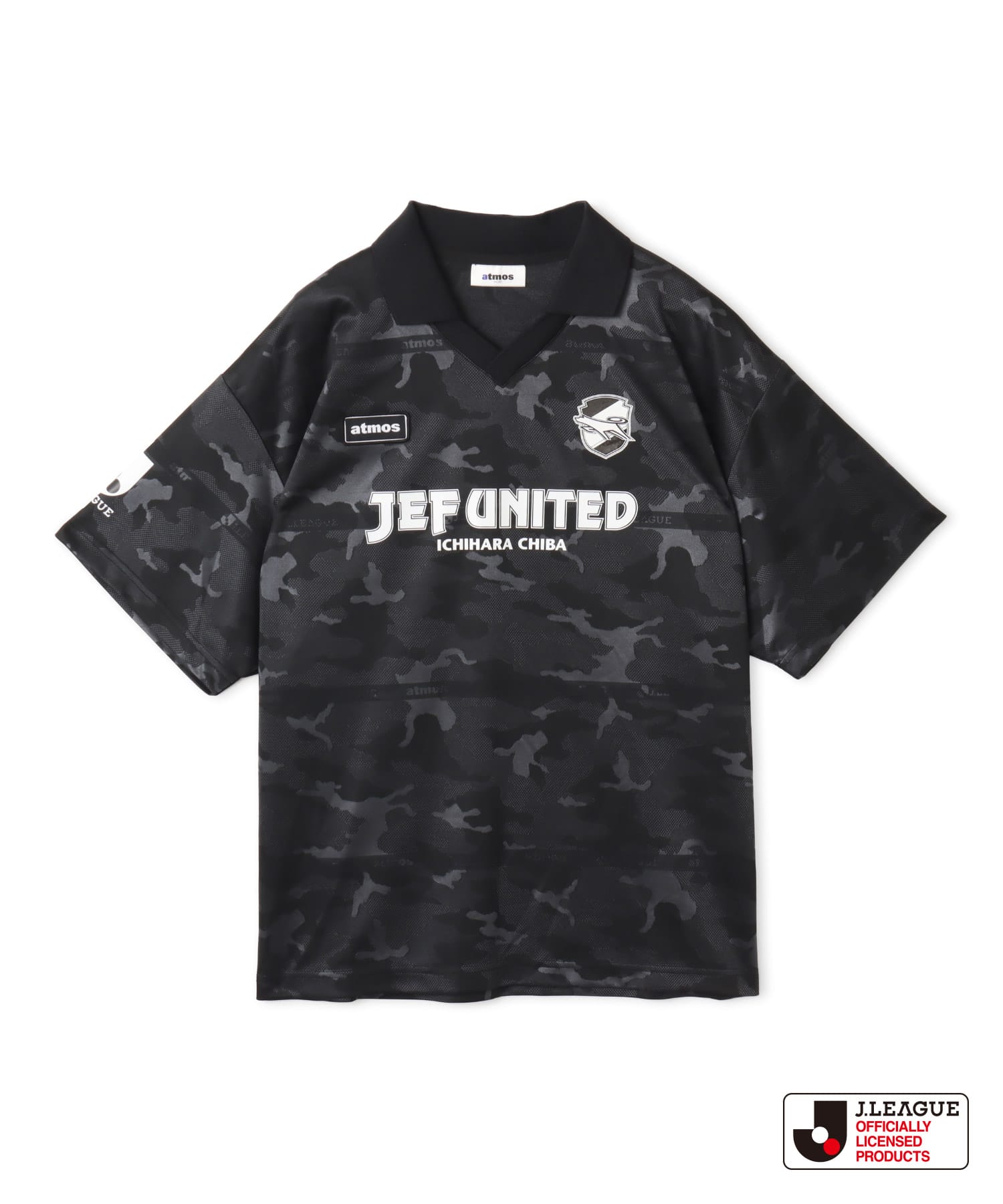 atmos x J.LEAGUE ジェフユナイテッド千葉 T-shirt BLACKのメイン画像