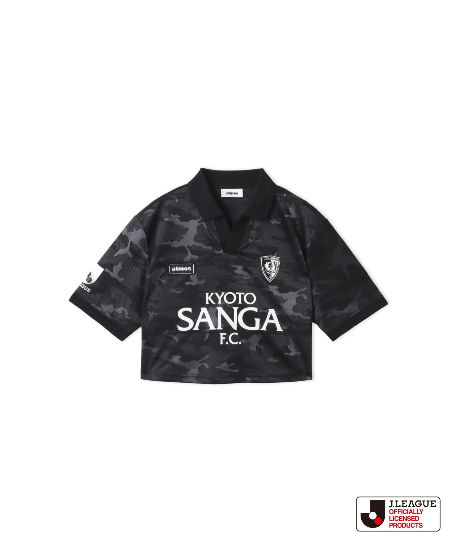 atmos pink x J.LEAGUE 京都サンガF.C. Cropped T-shirt BLACKのメイン画像