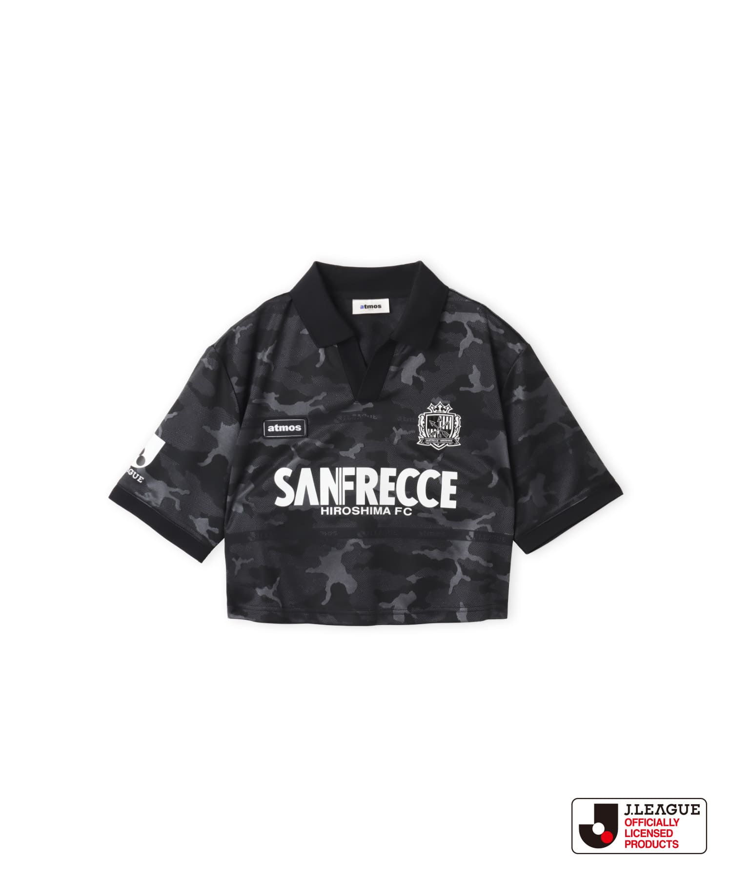 atmos pink x J.LEAGUE サンフレッチェ広島 Cropped T-shirt BLACKのメイン画像