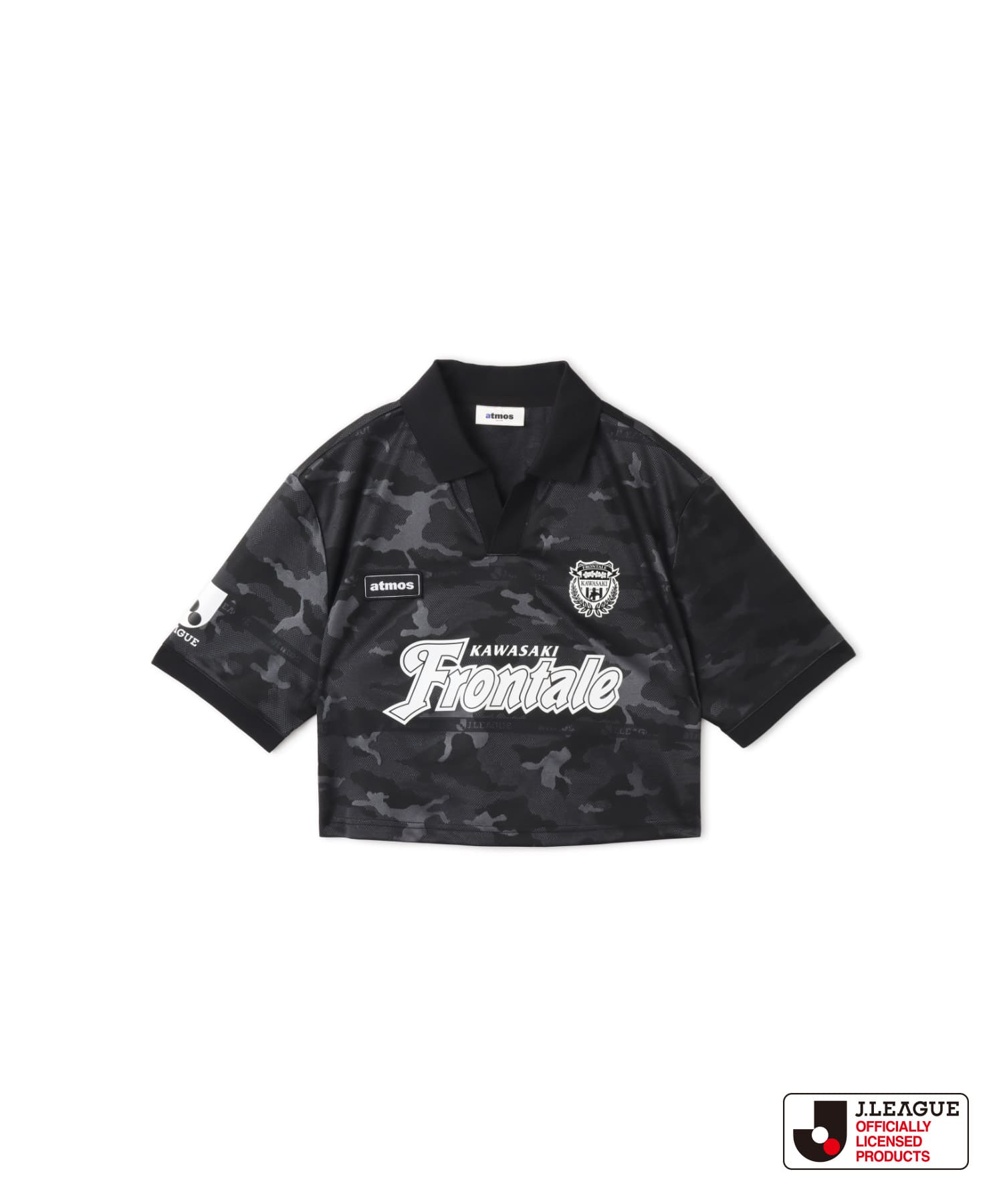 atmos pink x J.LEAGUE 川崎フロンターレ Cropped T-shirt BLACKのメイン画像