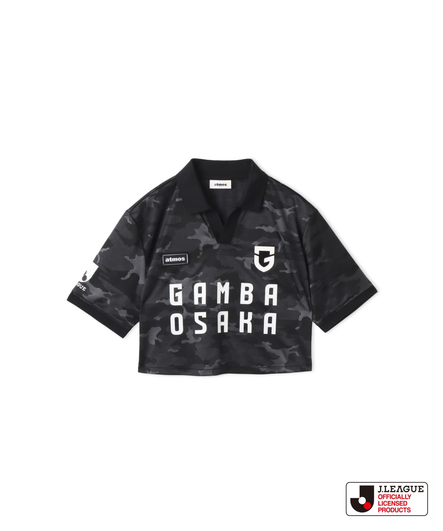 atmos pink x J.LEAGUE ガンバ大阪 Cropped T-shirt BLACKのメイン画像