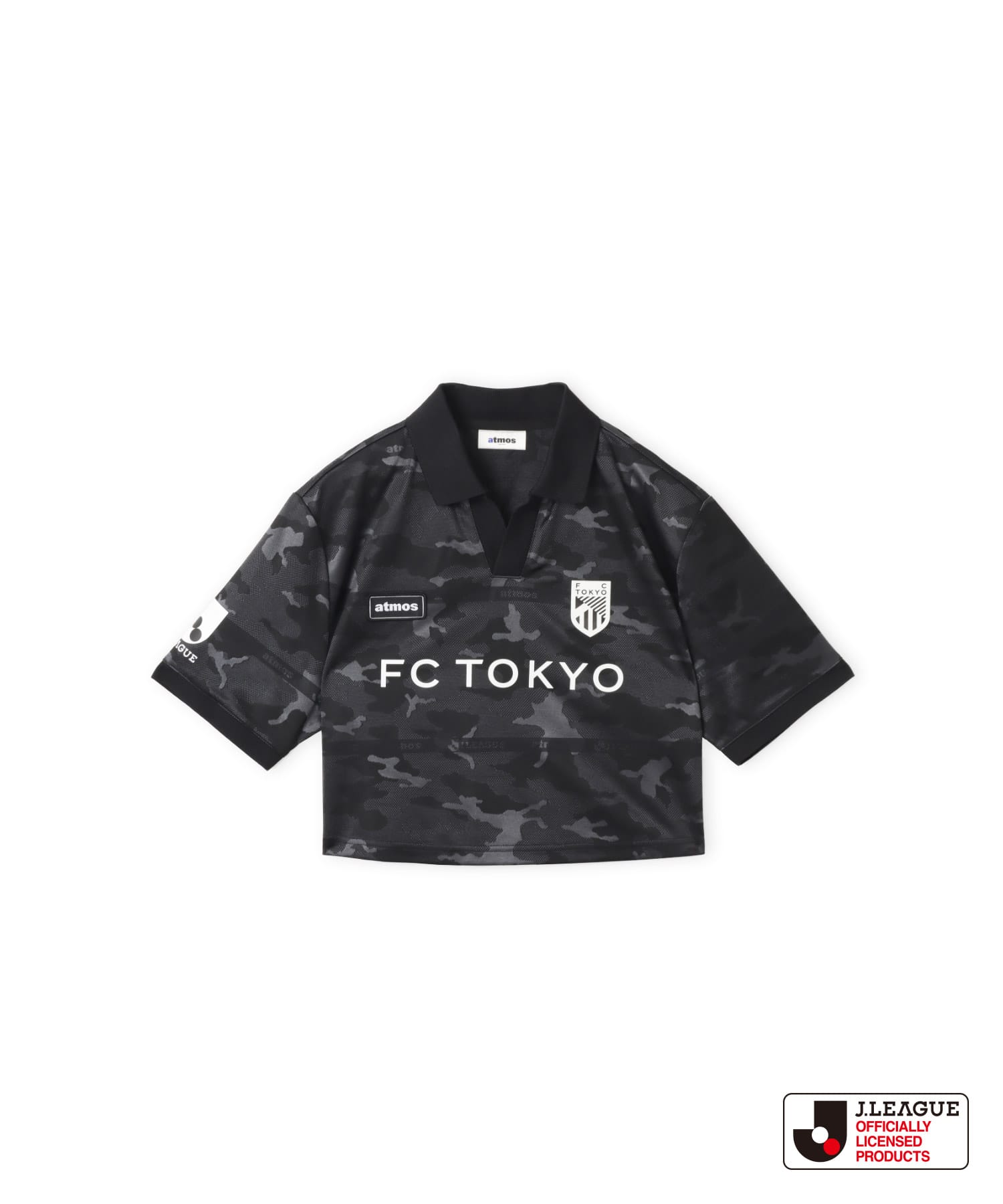 atmos pink x J.LEAGUE FC東京 Cropped T-shirt BLACKのメイン画像