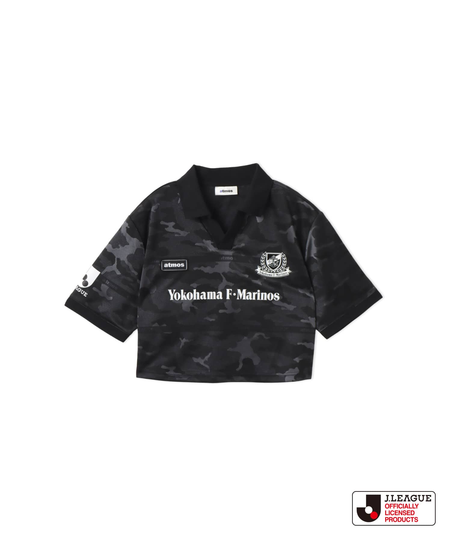 atmos pink x J.LEAGUE 横浜F・マリノス Cropped T-shirt BLACKのメイン画像