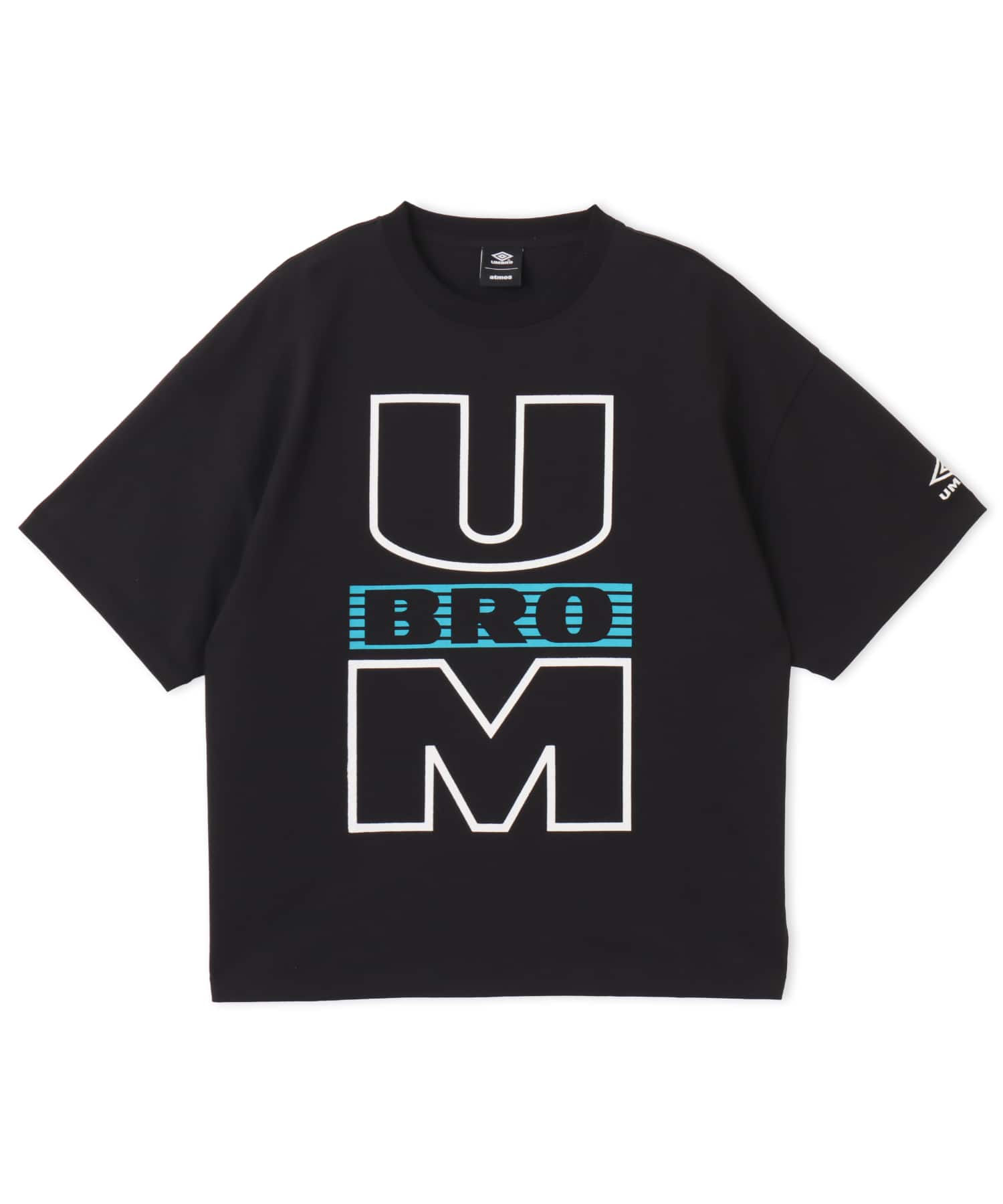UMBRO x atmos pink Women's Big Silhouette T-shirt BLACKのメイン画像