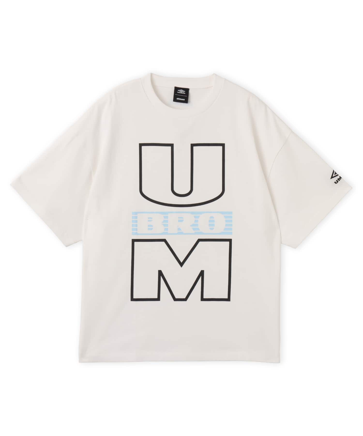 UMBRO x atmos pink Women's Big Silhouette T-shirt WHITEのメイン画像