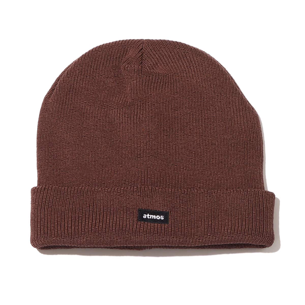atmos SMALL BOX LOGO KNIT CAP BROWNのメイン画像