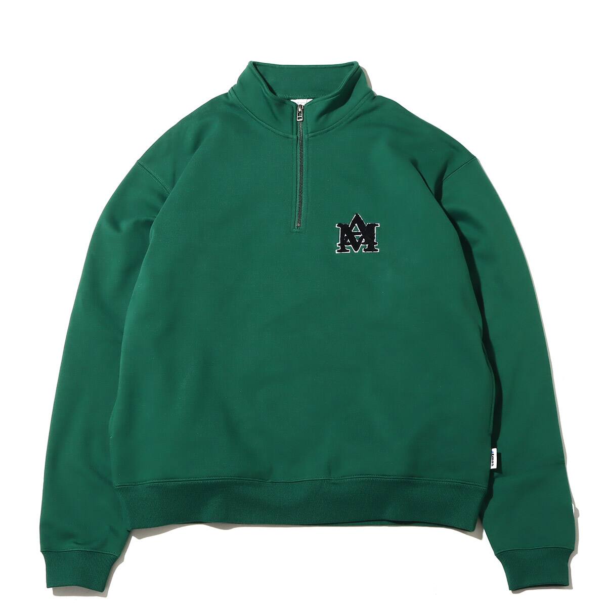 atmos AM LOGO HALF ZIP SWEAT GREEN 22FA-I