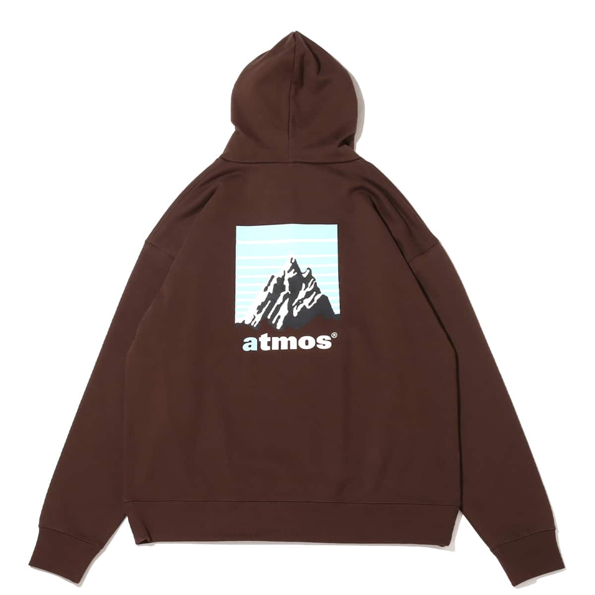 atmos MOUNTAIN LOGO FLEECE HOODIE BROWN 23SP-I_photo_large