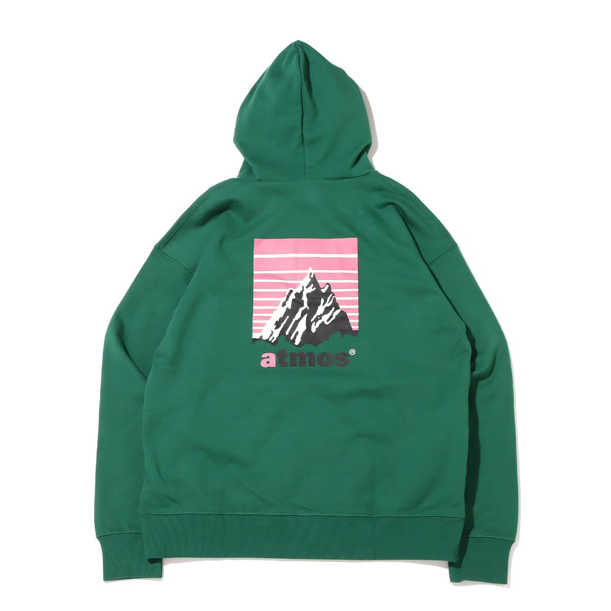 atmos MOUNTAIN LOGO FLEECE HOODIE OLIVE 23SP-I_photo_large