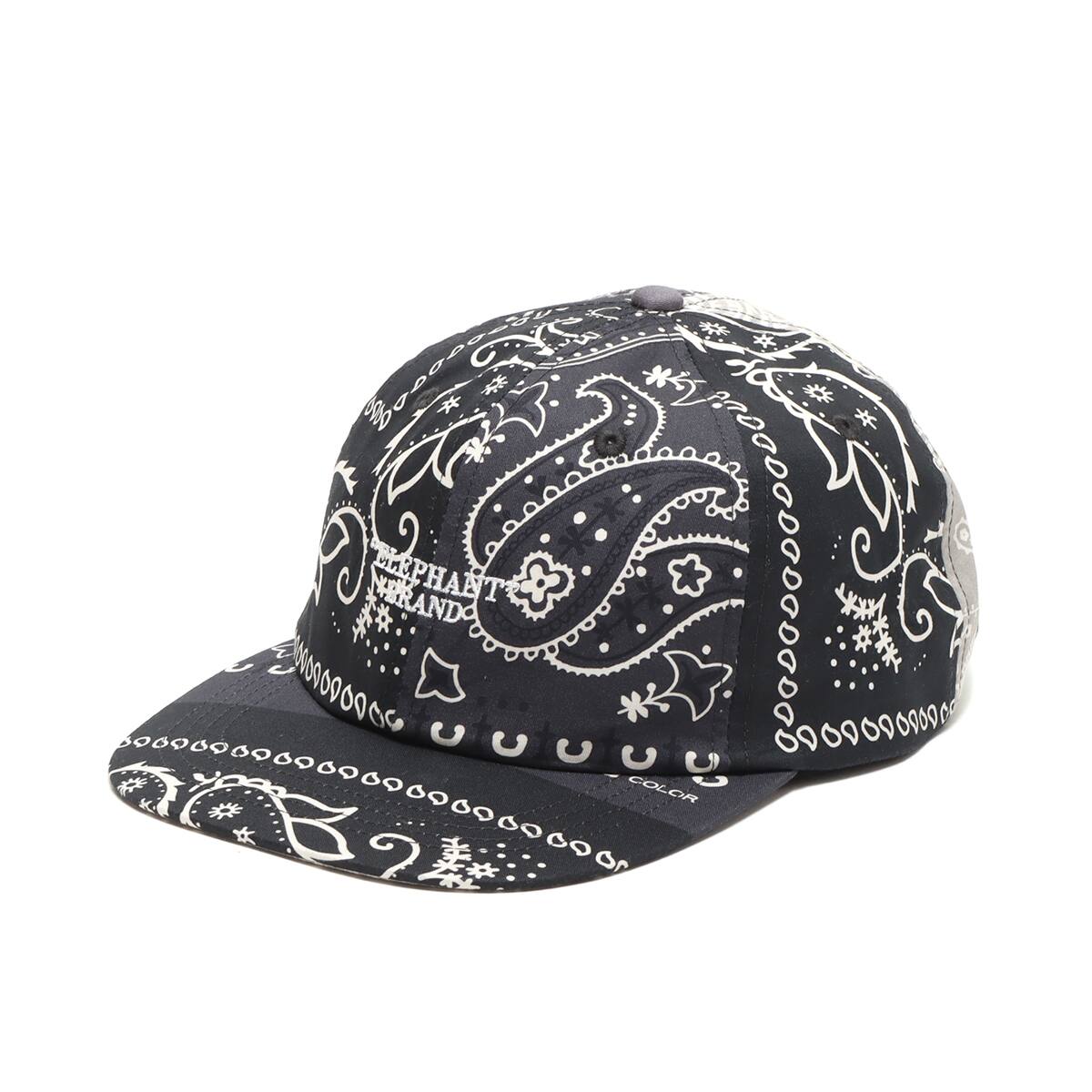 atmos x ELEPHANT BRAND BANDANA 6 PANEL CAP BLACK 21FA-I