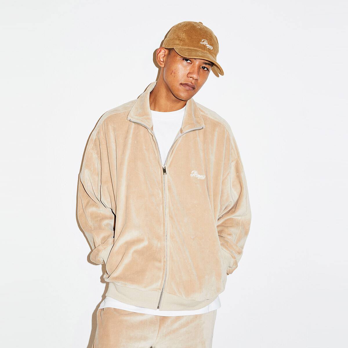 atmos VELOUR TRUCK JACKET BEIGE 21FA-I