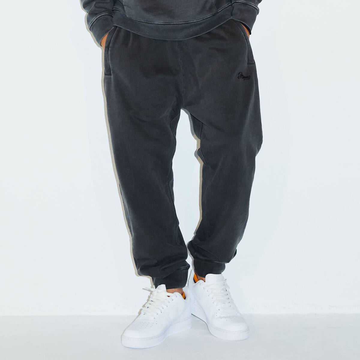 atmos OVERDYED SWEAT PANT BLACK 21FA-I_photo_large