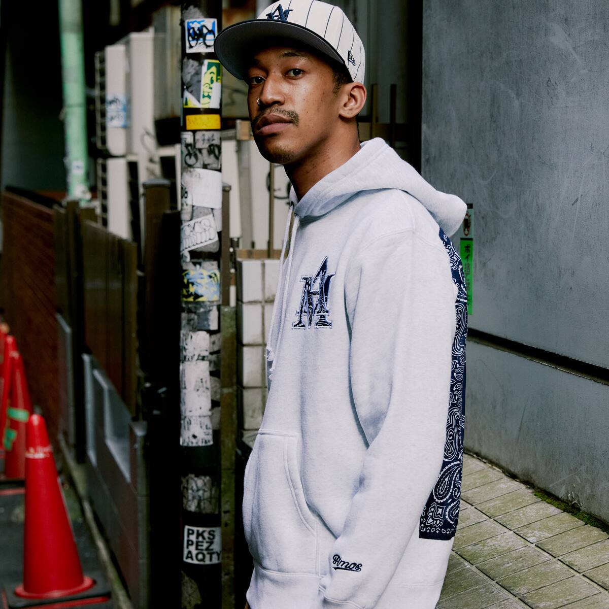 atmos AM BANDANA HOODIE GRAY 21FA-I_photo_large