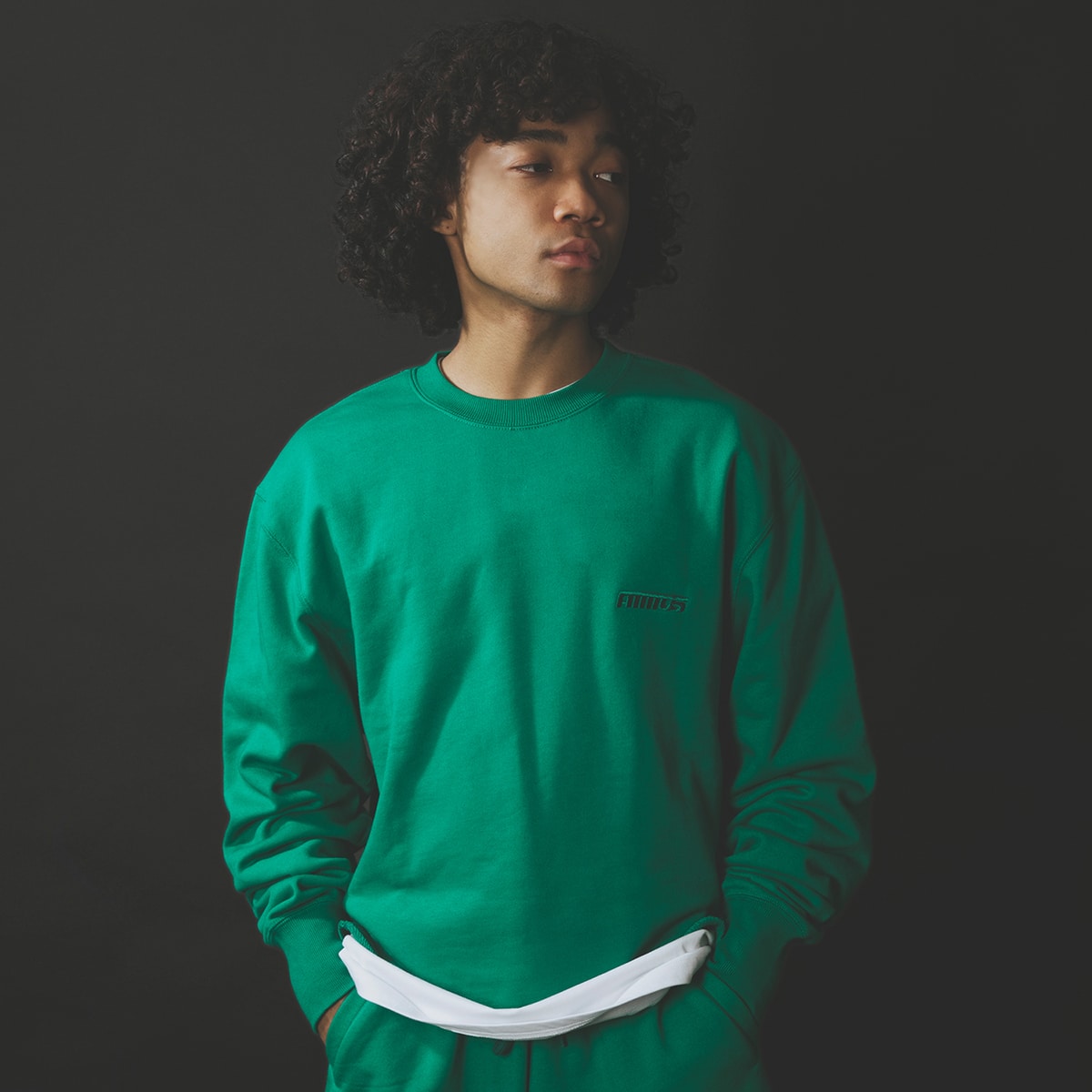 atmos CUT-OFF SWEAT CREW GREEN 21SP-I_photo_large