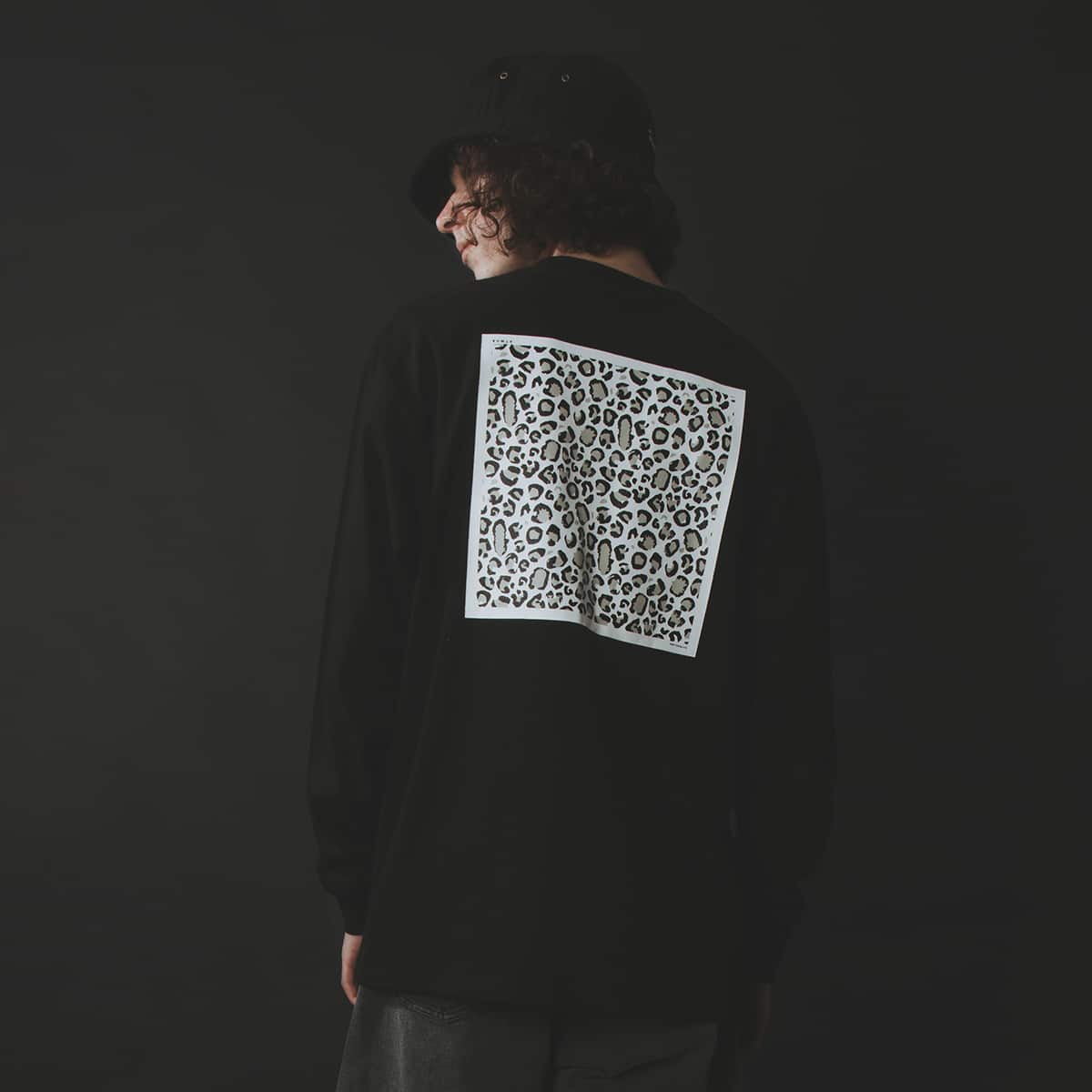 THE SIMPSONS x atmos LEOPARD LS TEE BLACK 21SP-I_photo_large