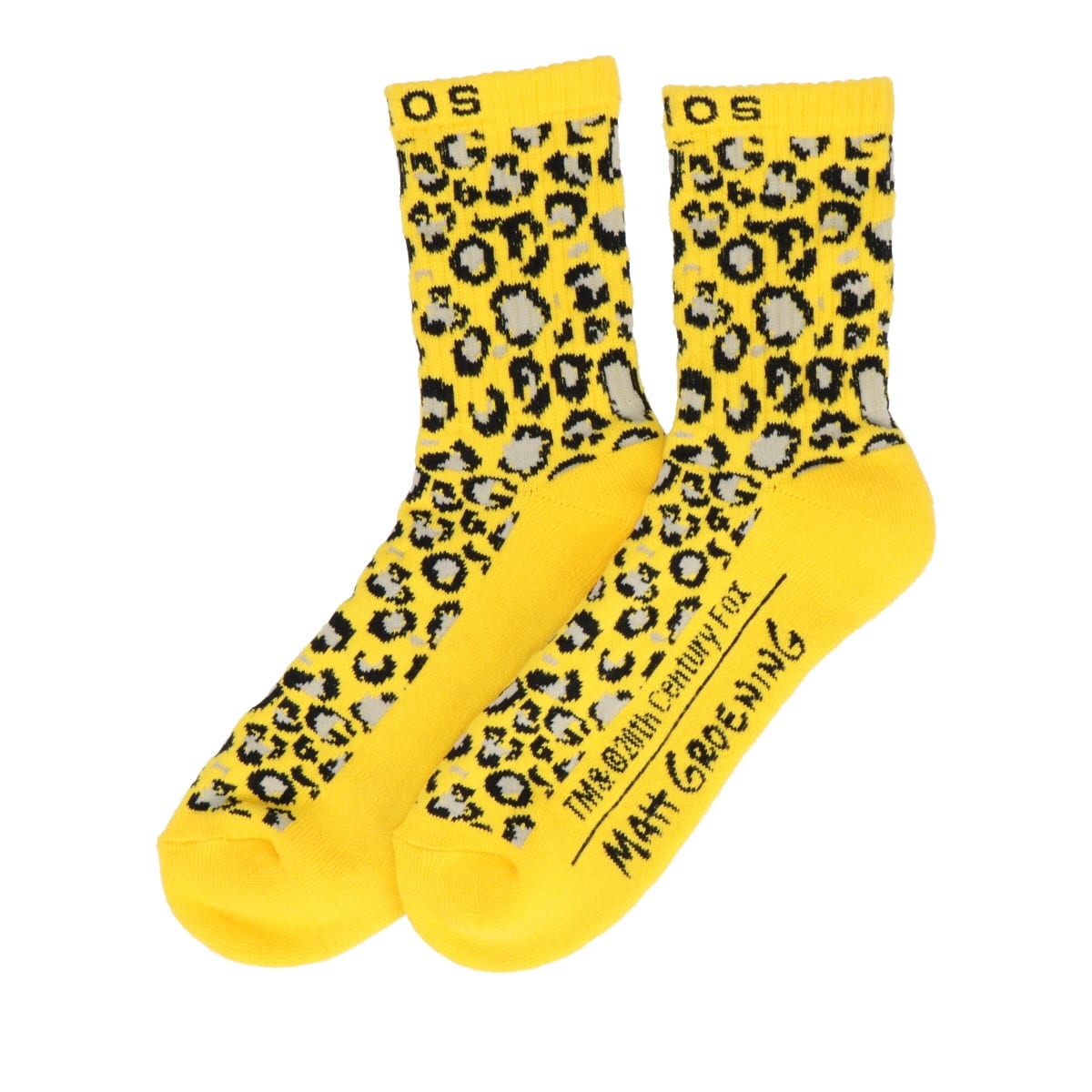 THE SIMPSONS x atmos LEOPARD SOCKS YELLOW 21SP-I_photo_large
